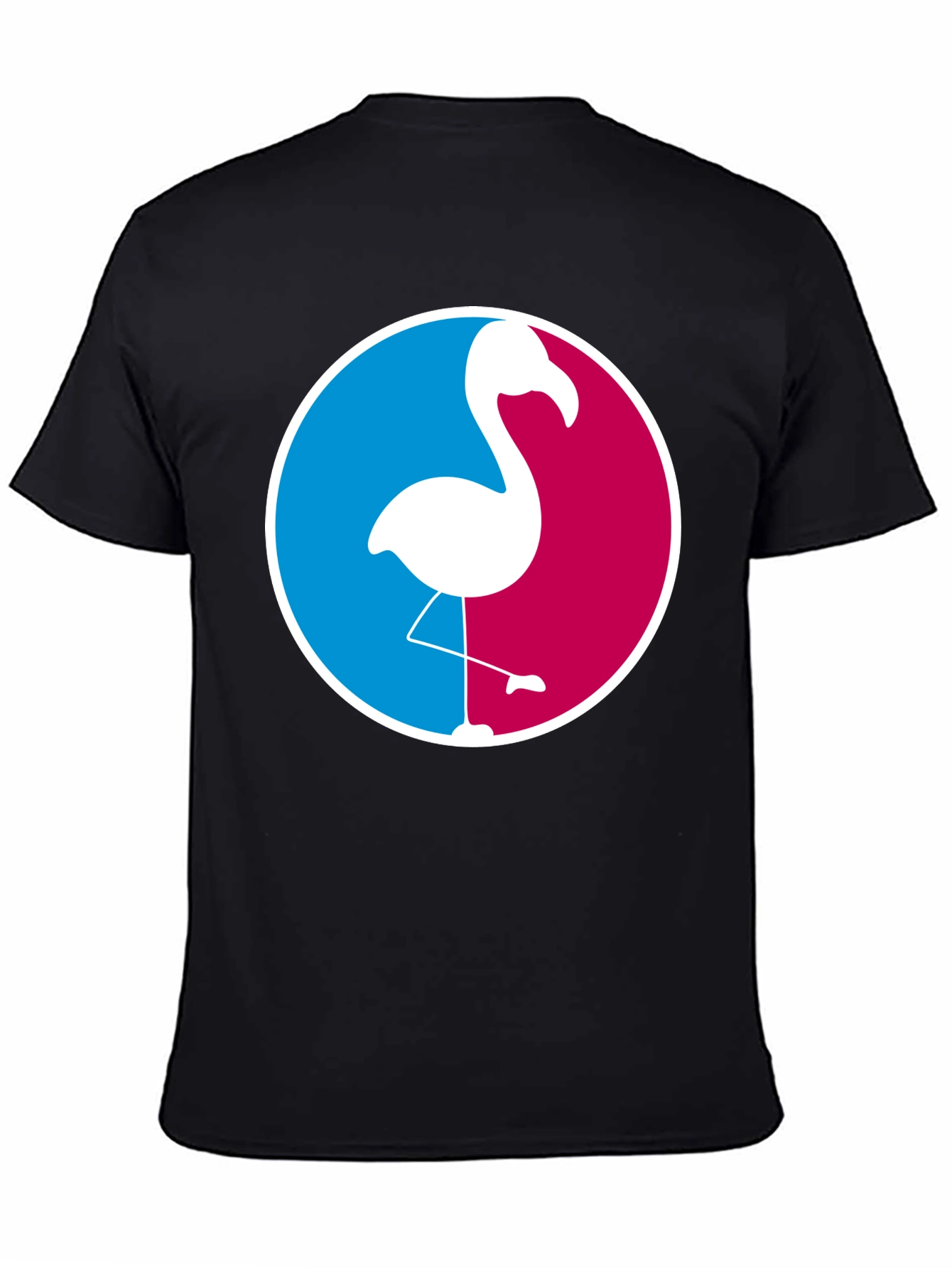 Flamingo Graphic Tee - Casual Black T-Shirt