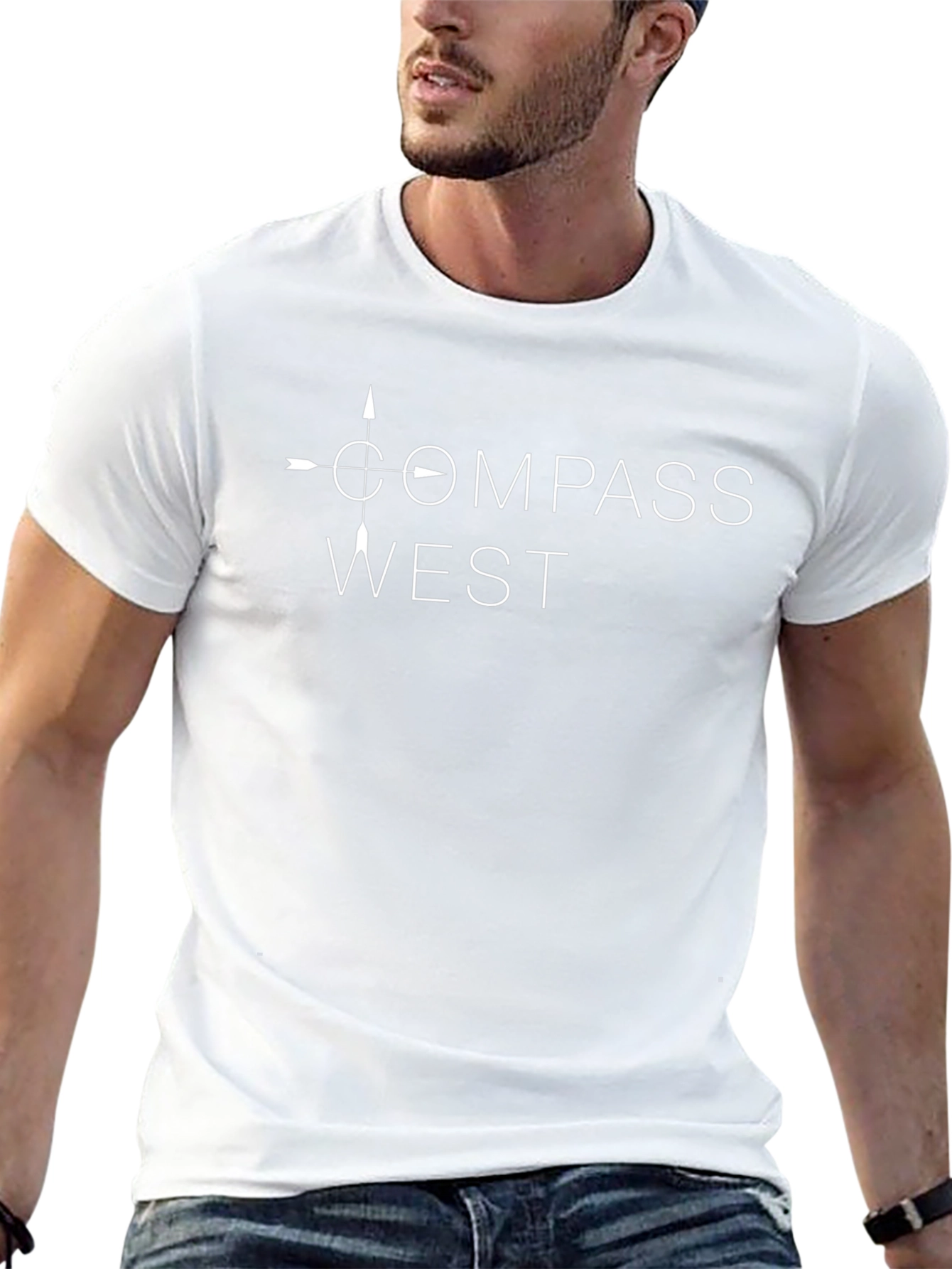 Compass West Black Graphic T-Shirt