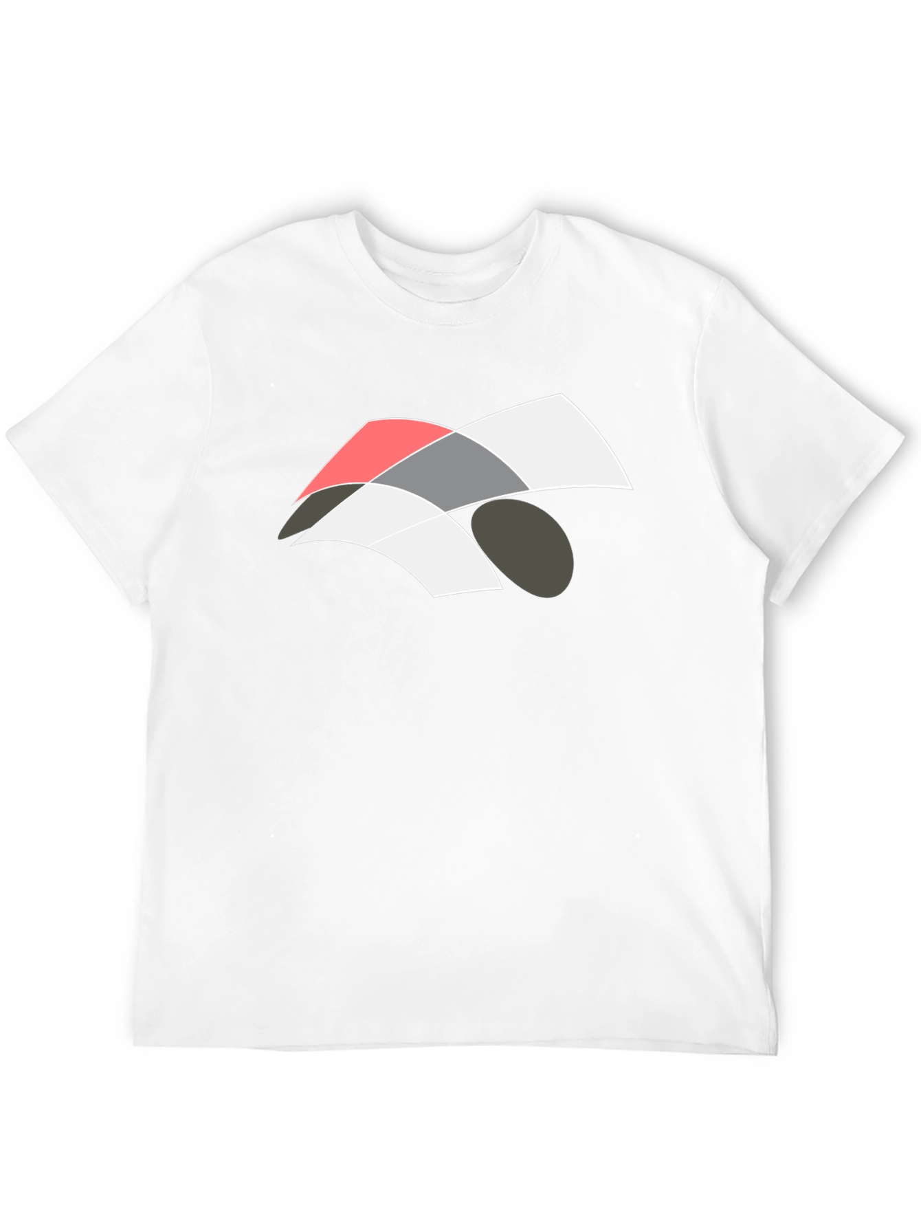 Abstract Graphic Black T-Shirt - Modern Casual Wear