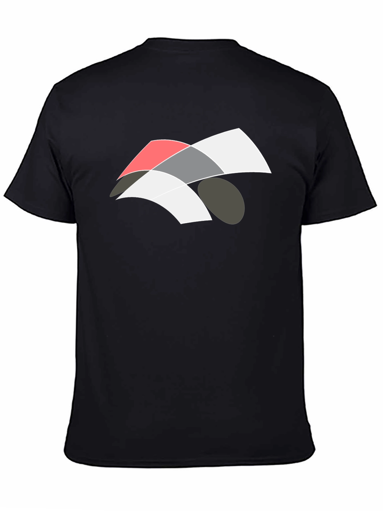 Abstract Graphic Black T-Shirt - Modern Casual Wear