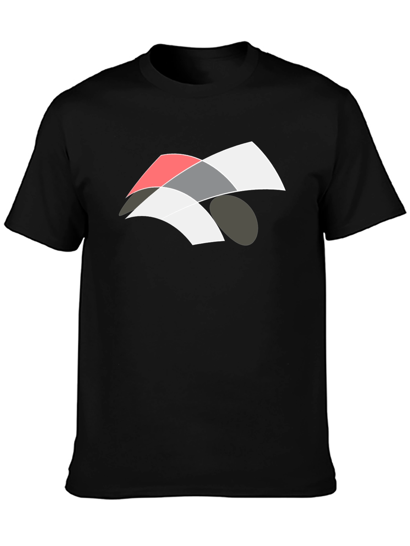 Abstract Graphic Black T-Shirt - Modern Casual Wear