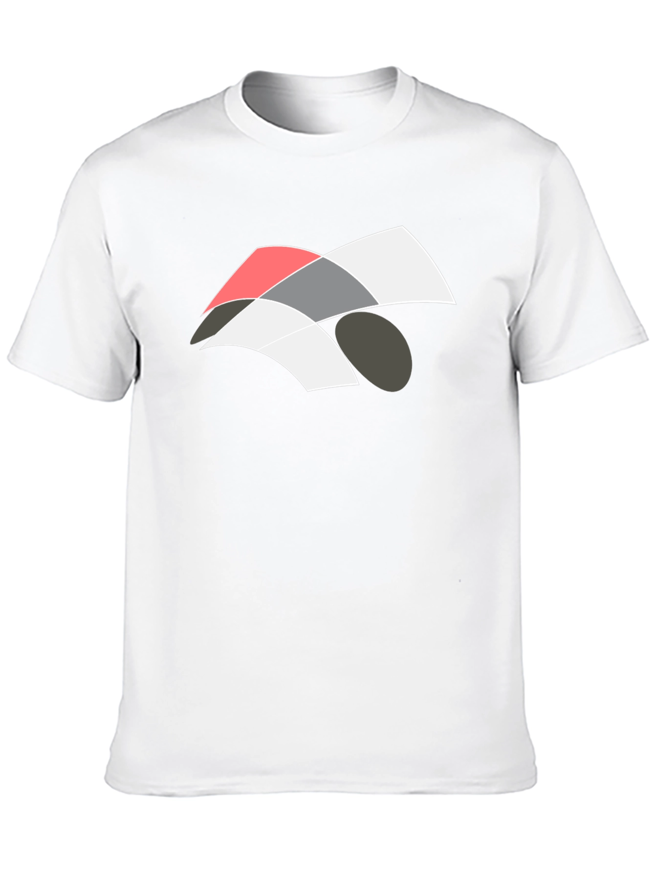 Abstract Graphic Black T-Shirt - Modern Casual Wear