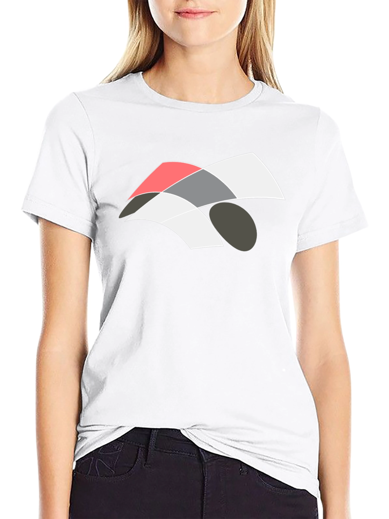 Abstract Graphic Black T-Shirt - Modern Casual Wear