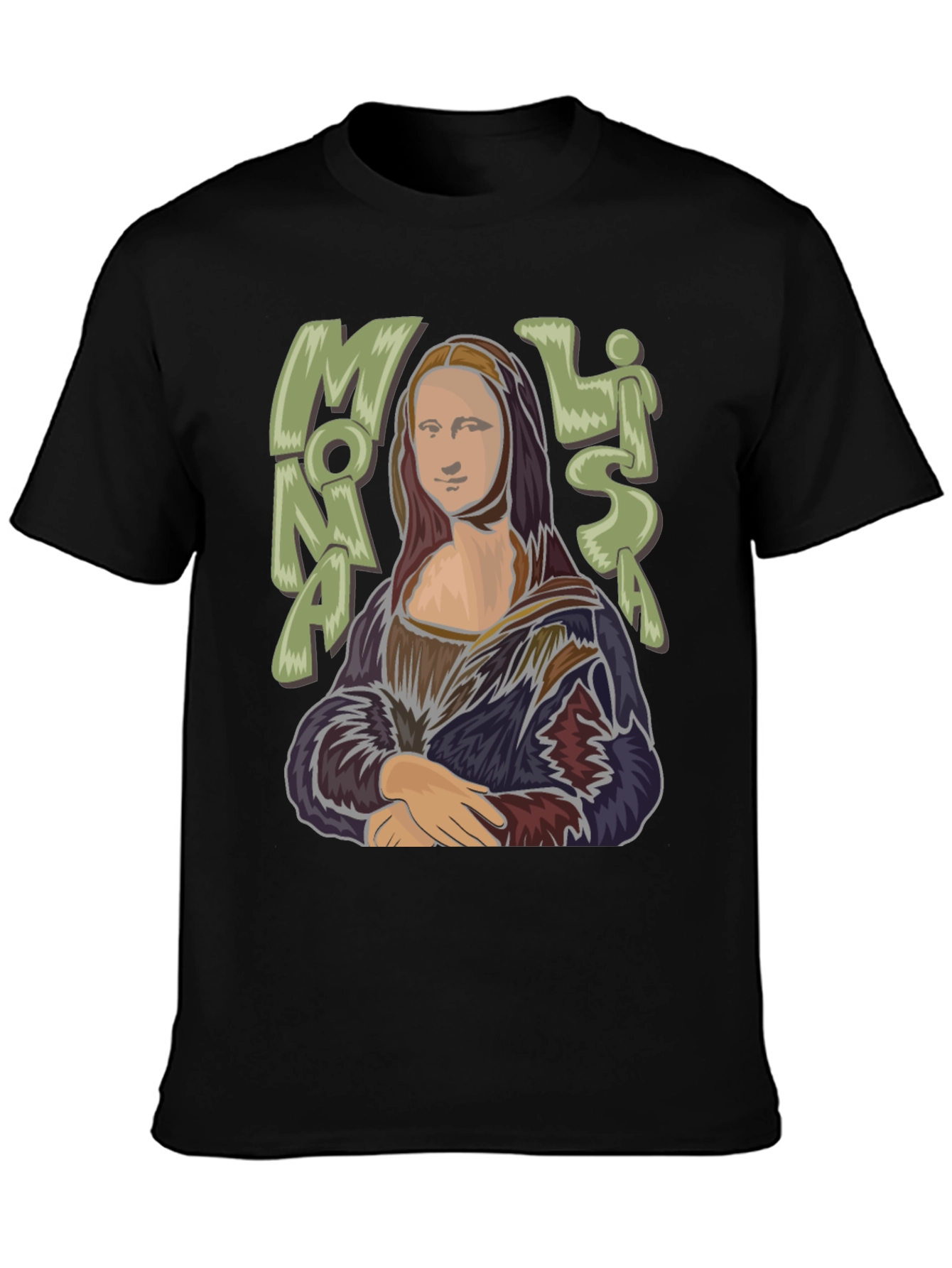 Mona Lisa Graphic Tee - Classic Art Style T-Shirt