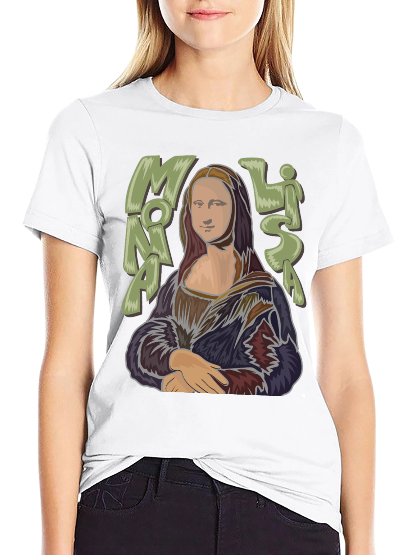 Mona Lisa Graphic Tee - Classic Art Style T-Shirt