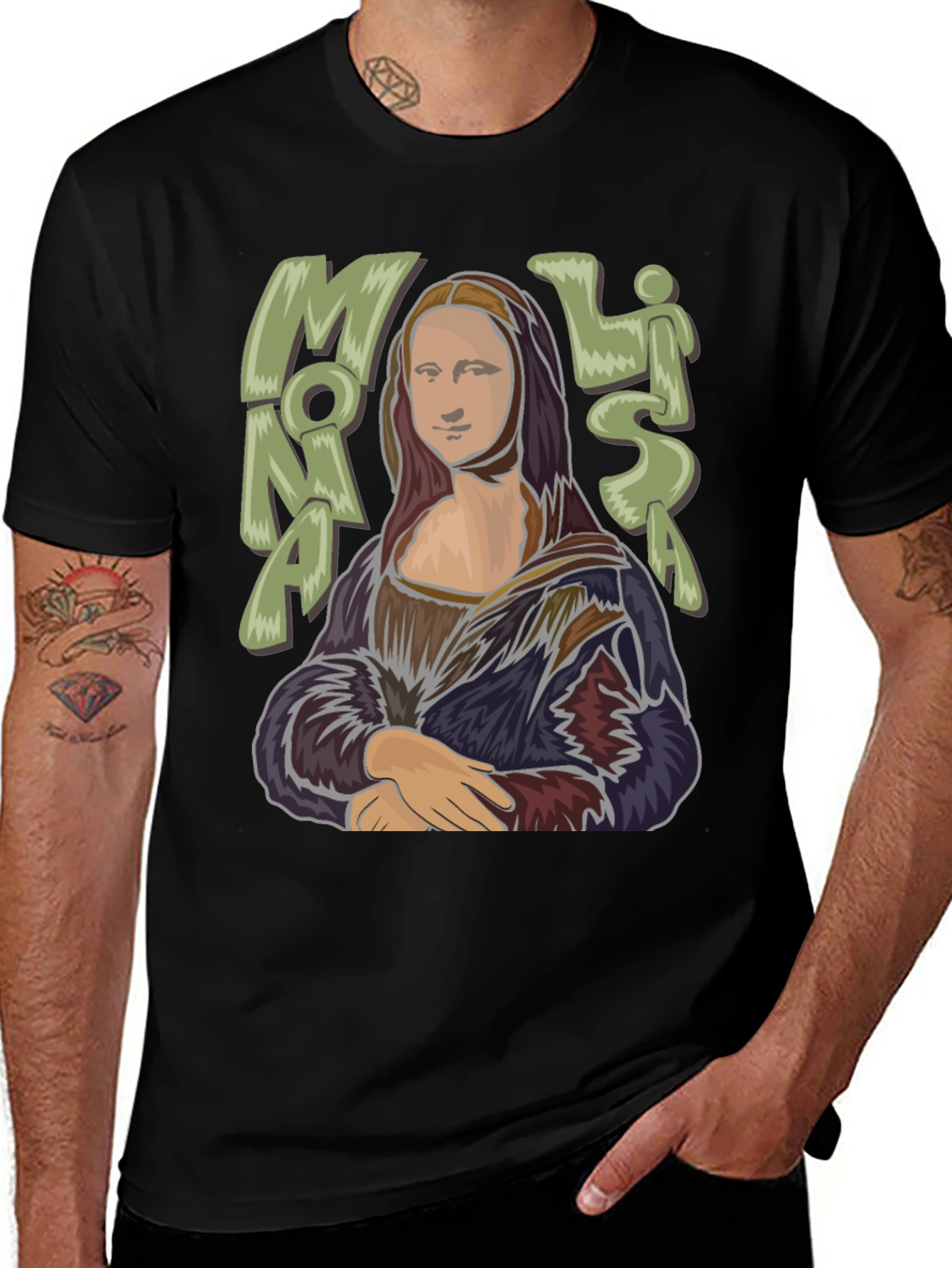 Mona Lisa Graphic Tee - Classic Art Style T-Shirt