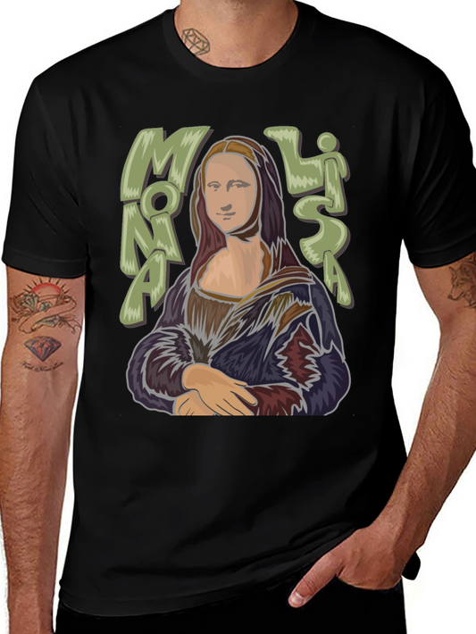 Mona Lisa Graphic Tee - Classic Art Style T-Shirt