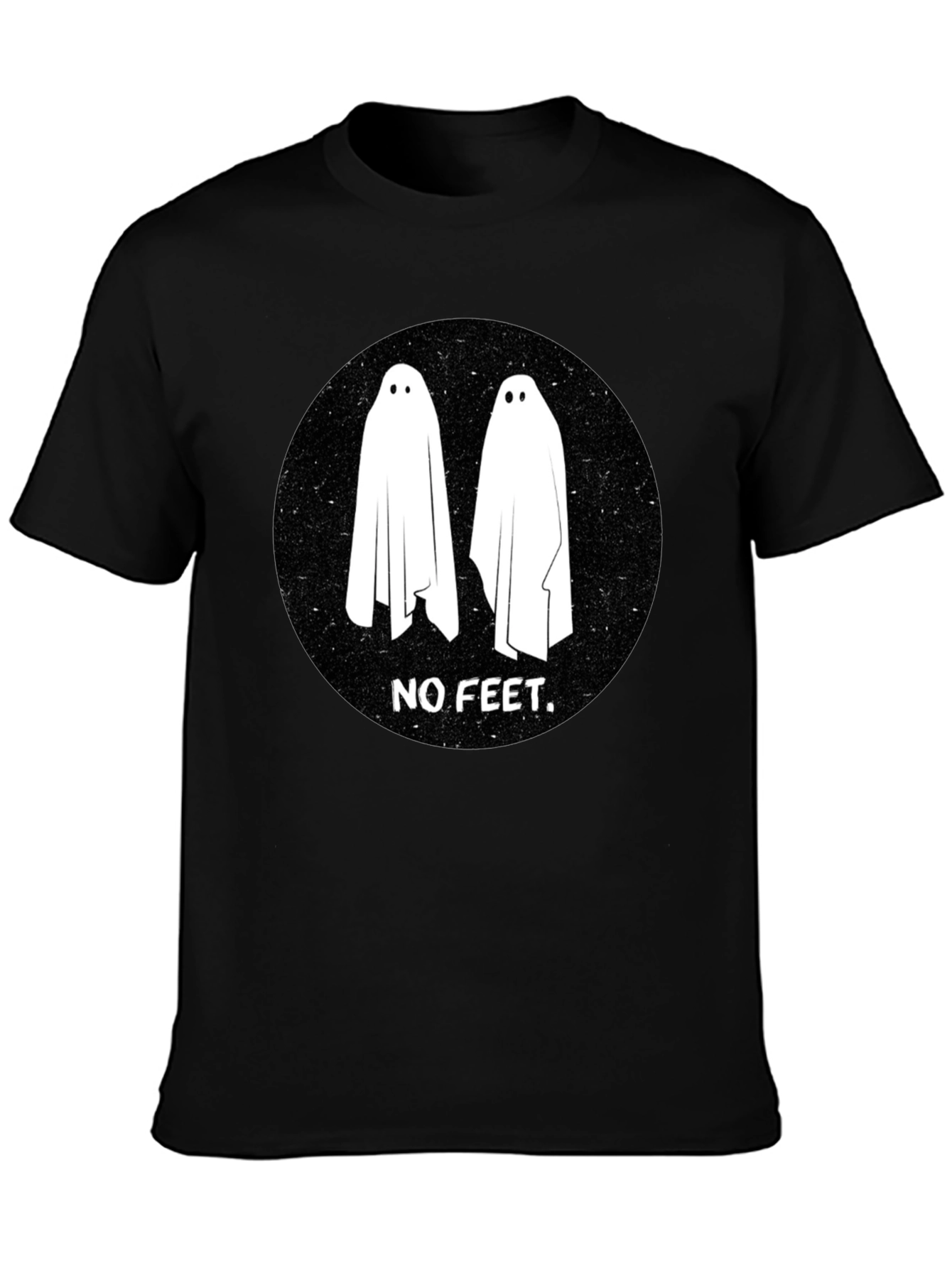 Ghost No Feet Black T-Shirt