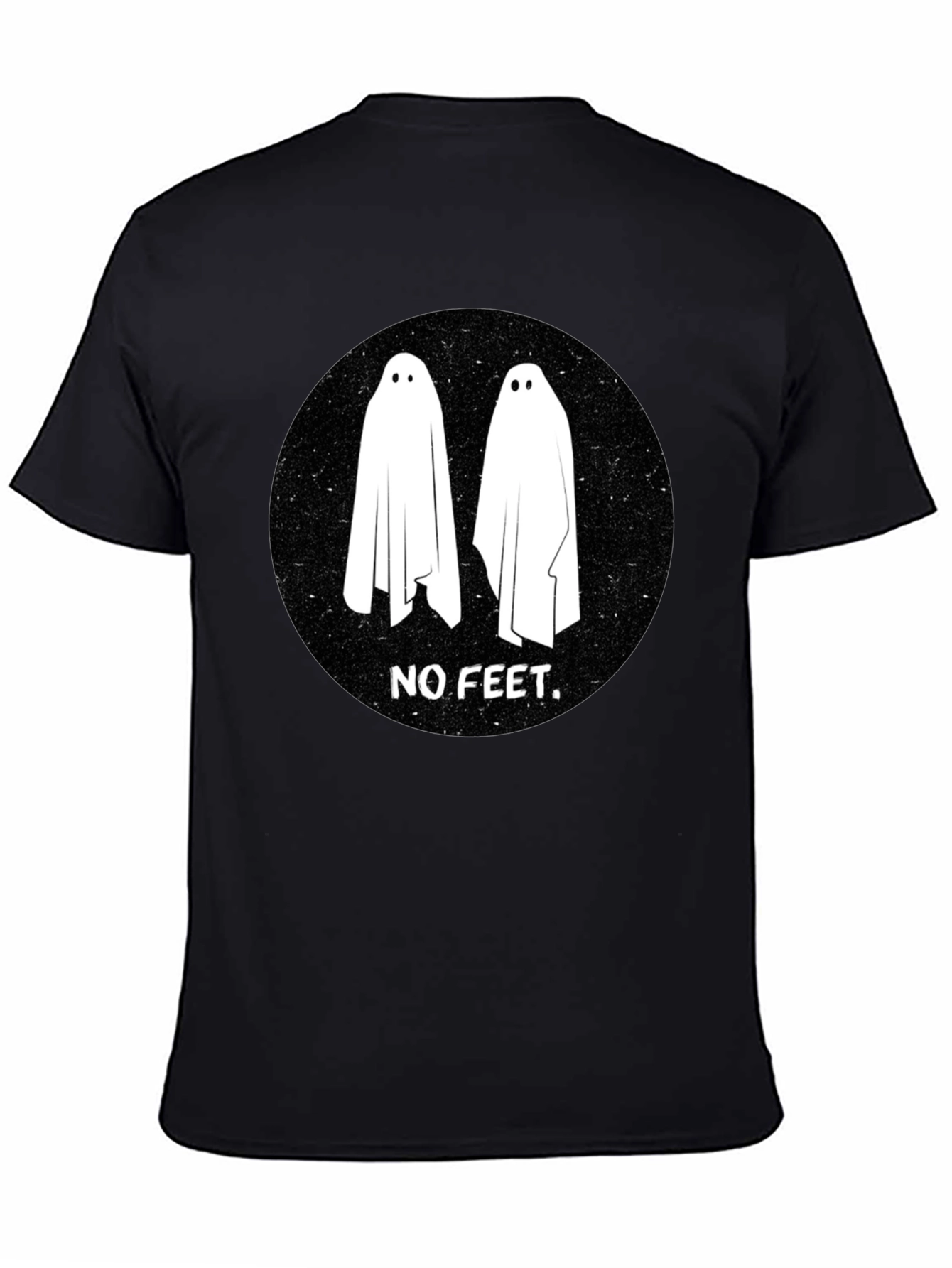 Ghost No Feet Black T-Shirt