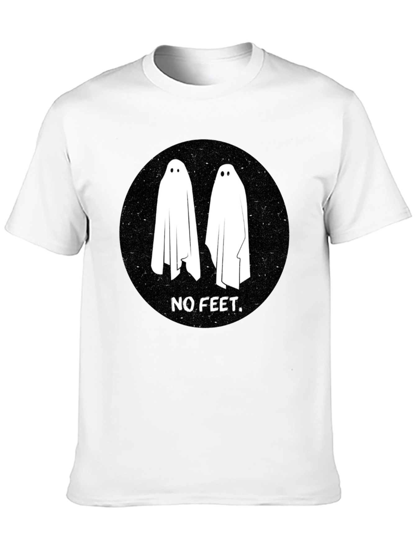 Ghost No Feet Black T-Shirt