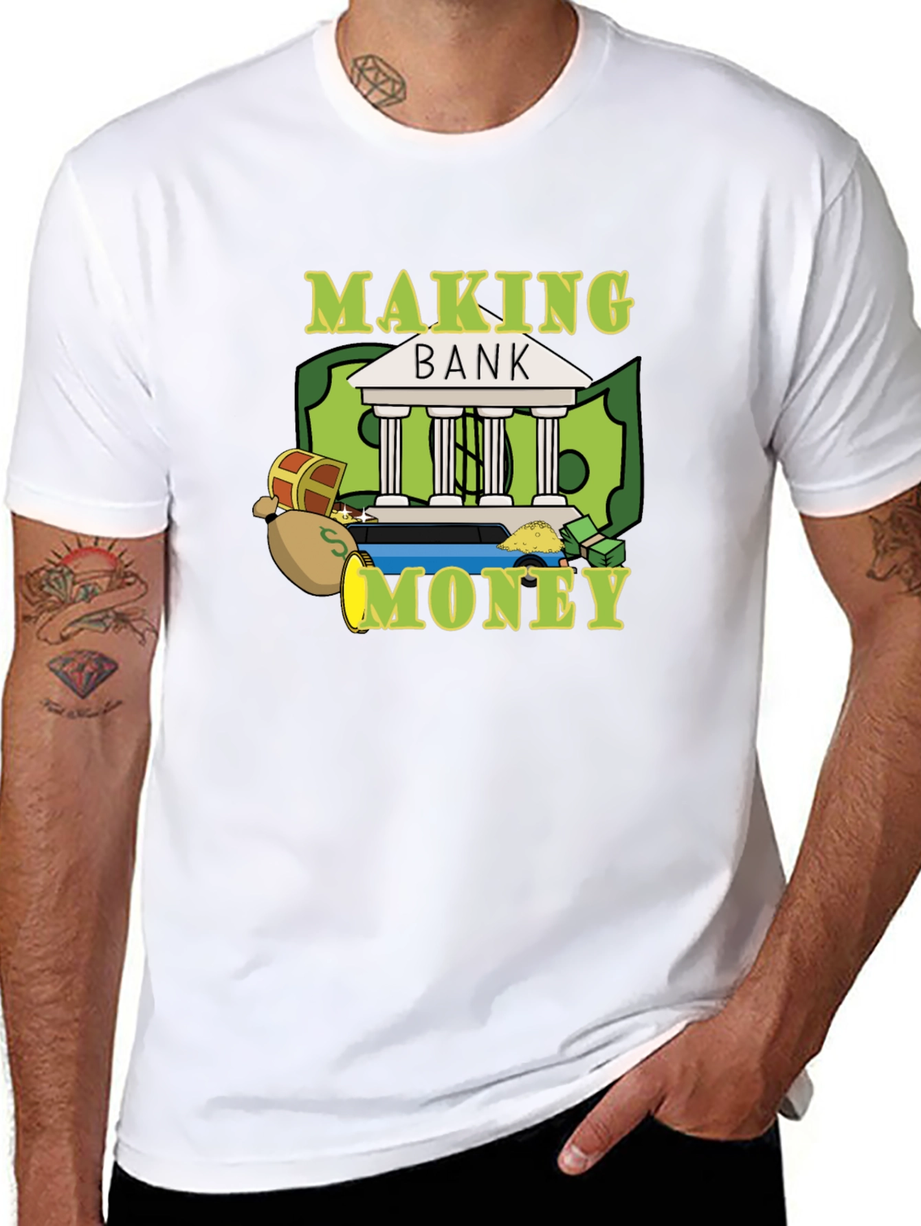 Making Bank Graphic Tee - Black