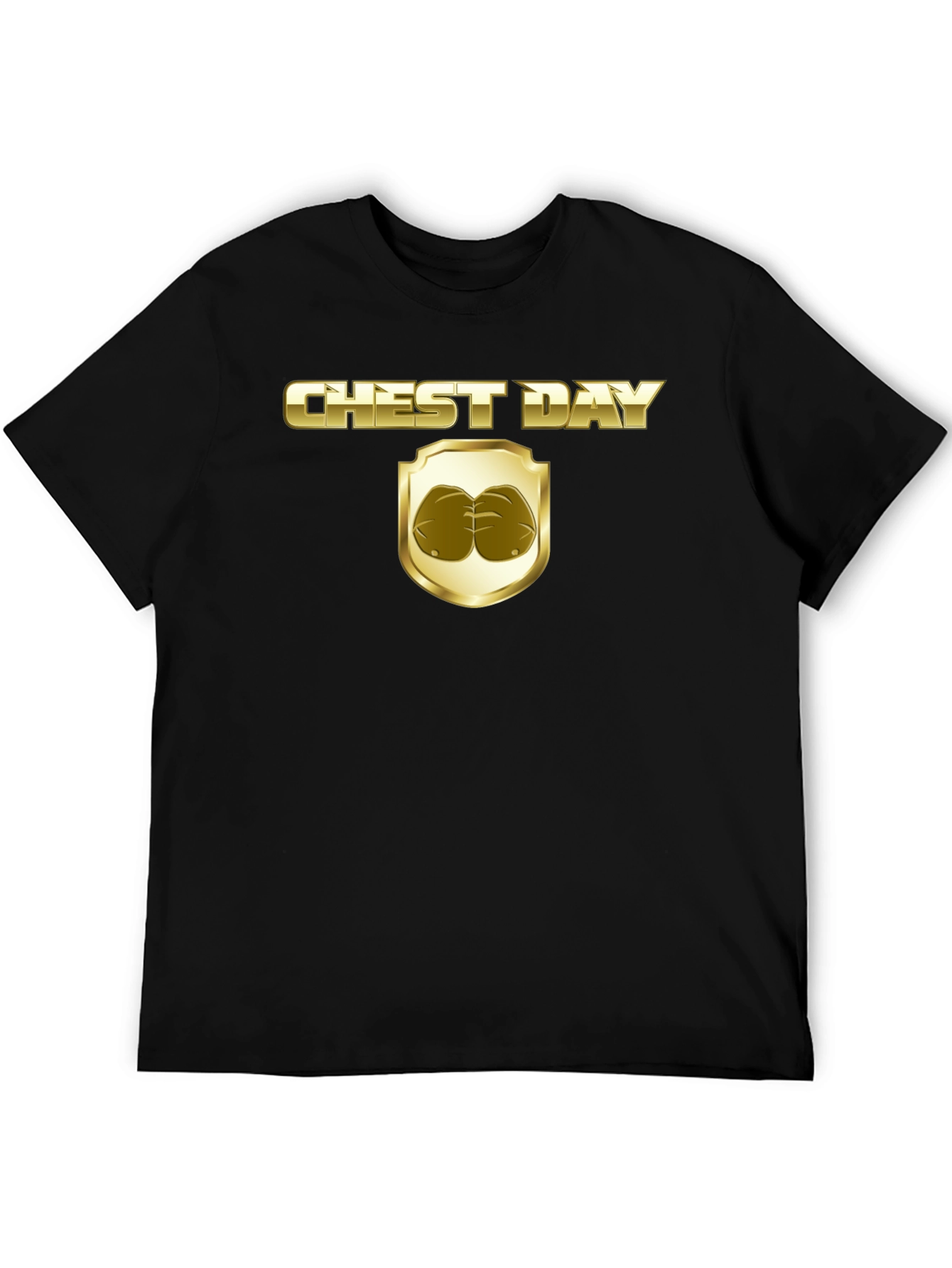 Chest Day Graphic Tee - Gym Humor T-Shirt