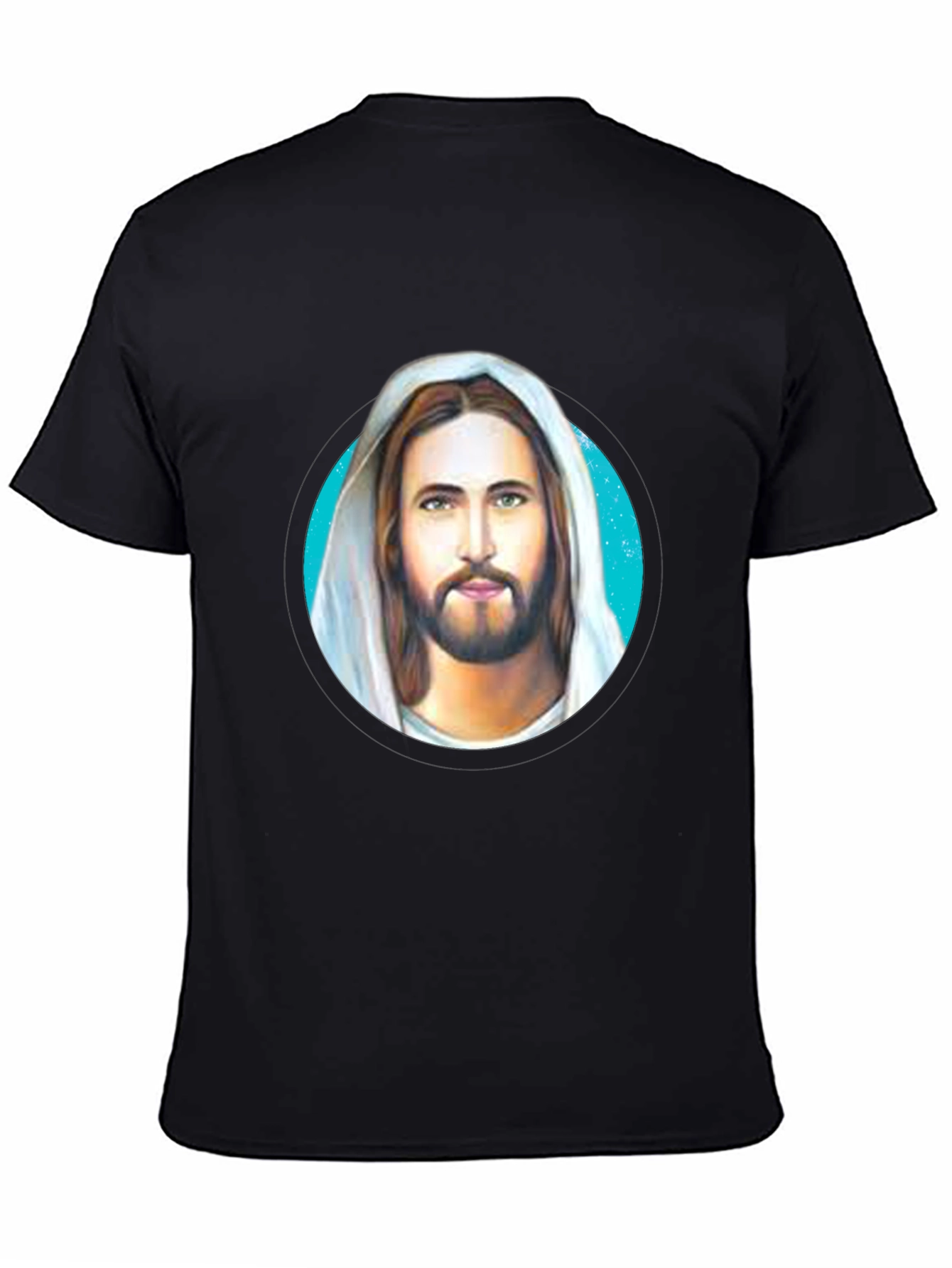 Jesus Graphic Tee - Black Cotton Blend