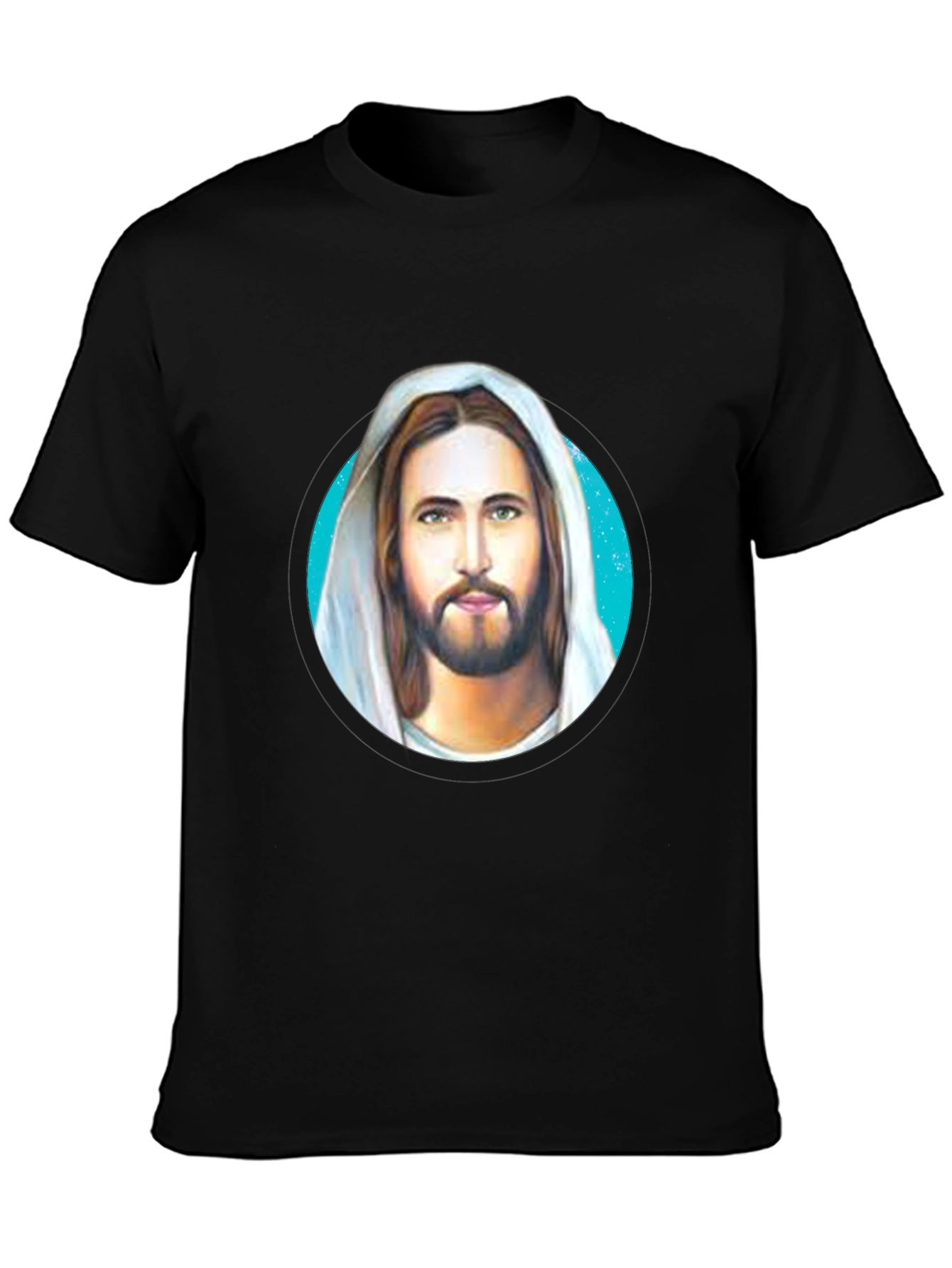 Jesus Graphic Tee - Black Cotton Blend