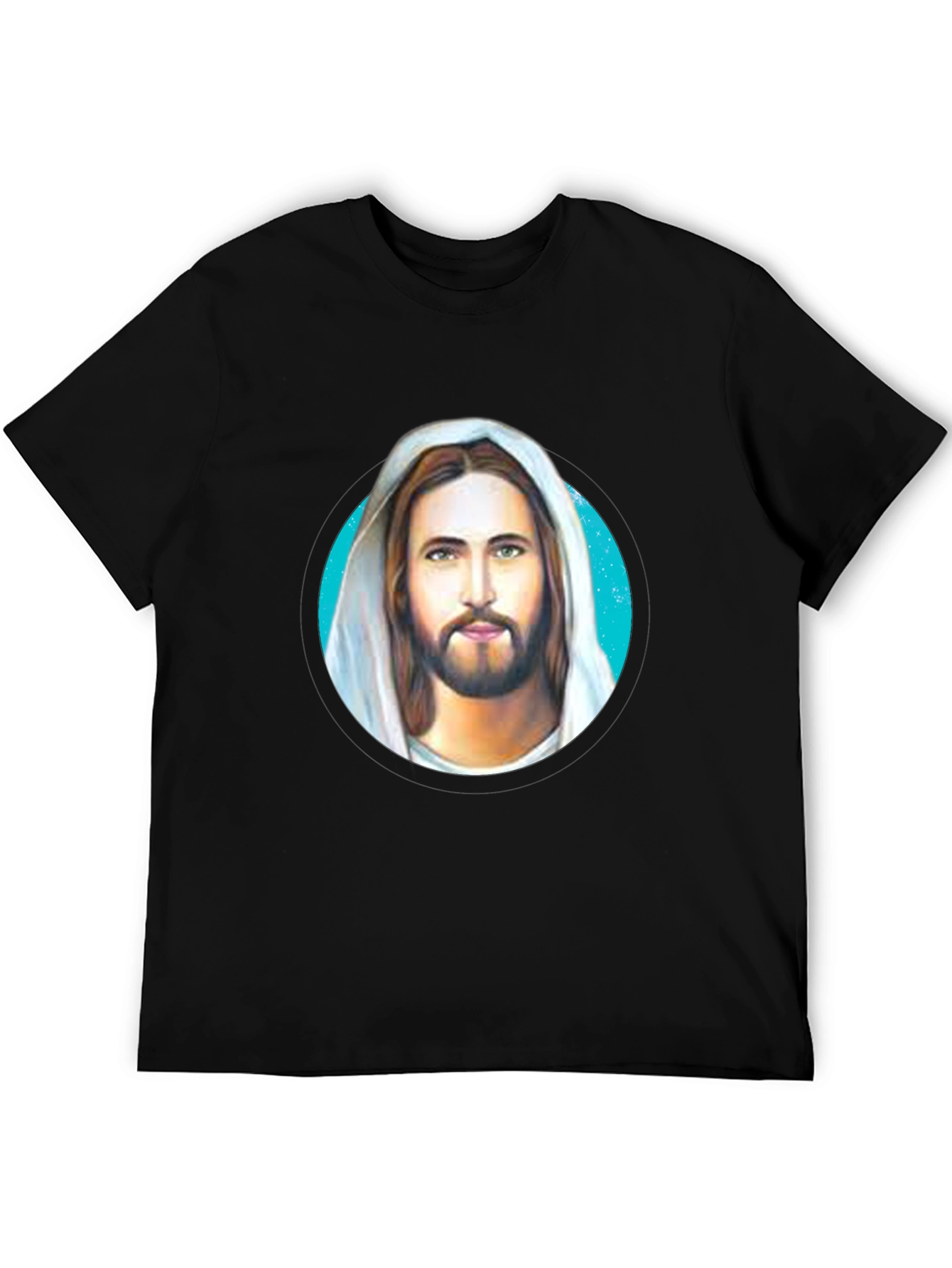 Jesus Graphic Tee - Black Cotton Blend