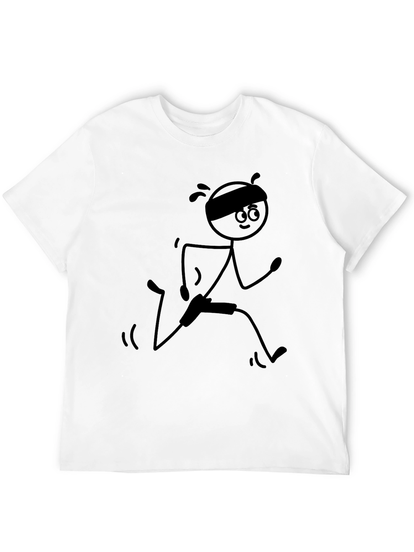 Funny Stick Figure Running T-Shirt