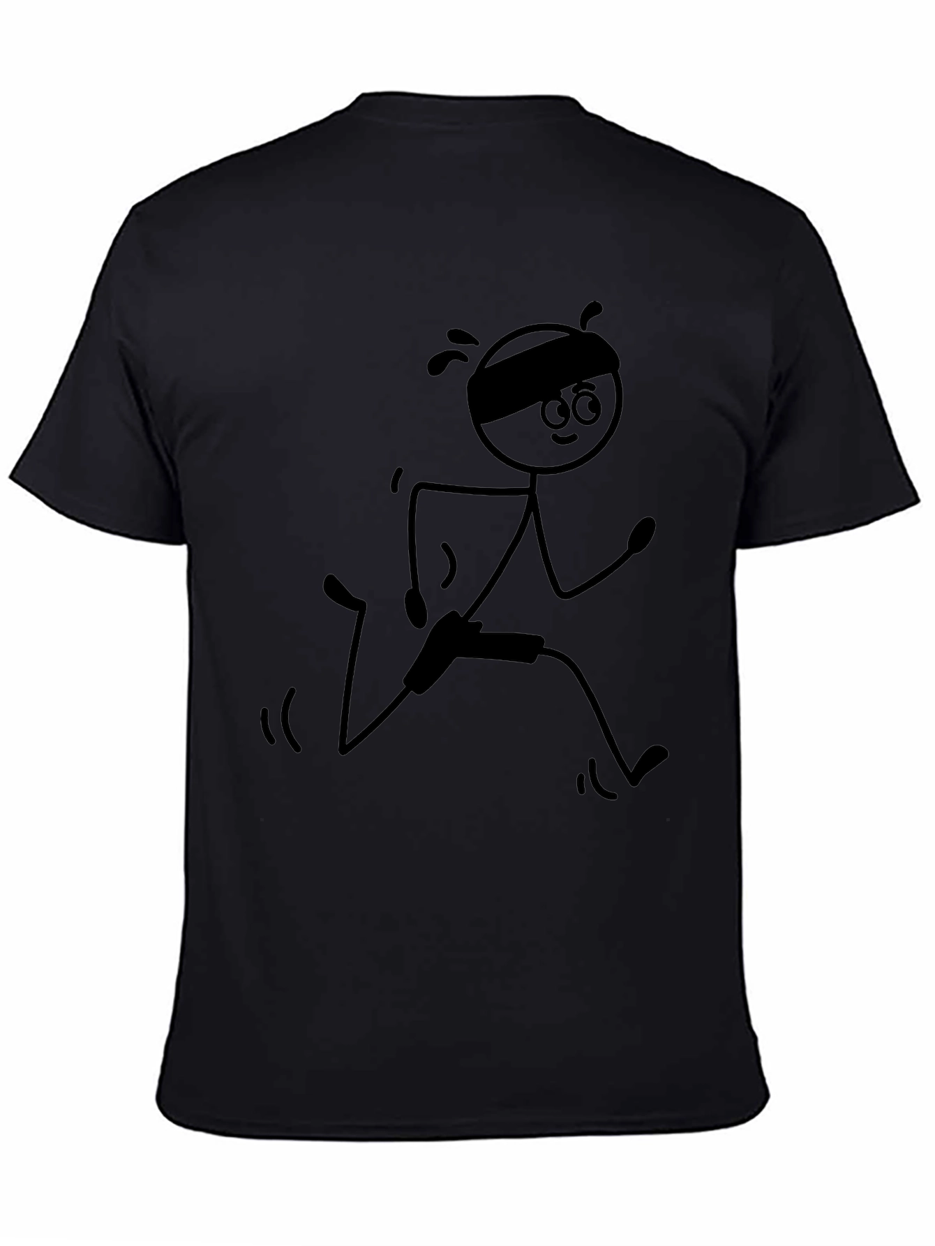 Funny Stick Figure Running T-Shirt