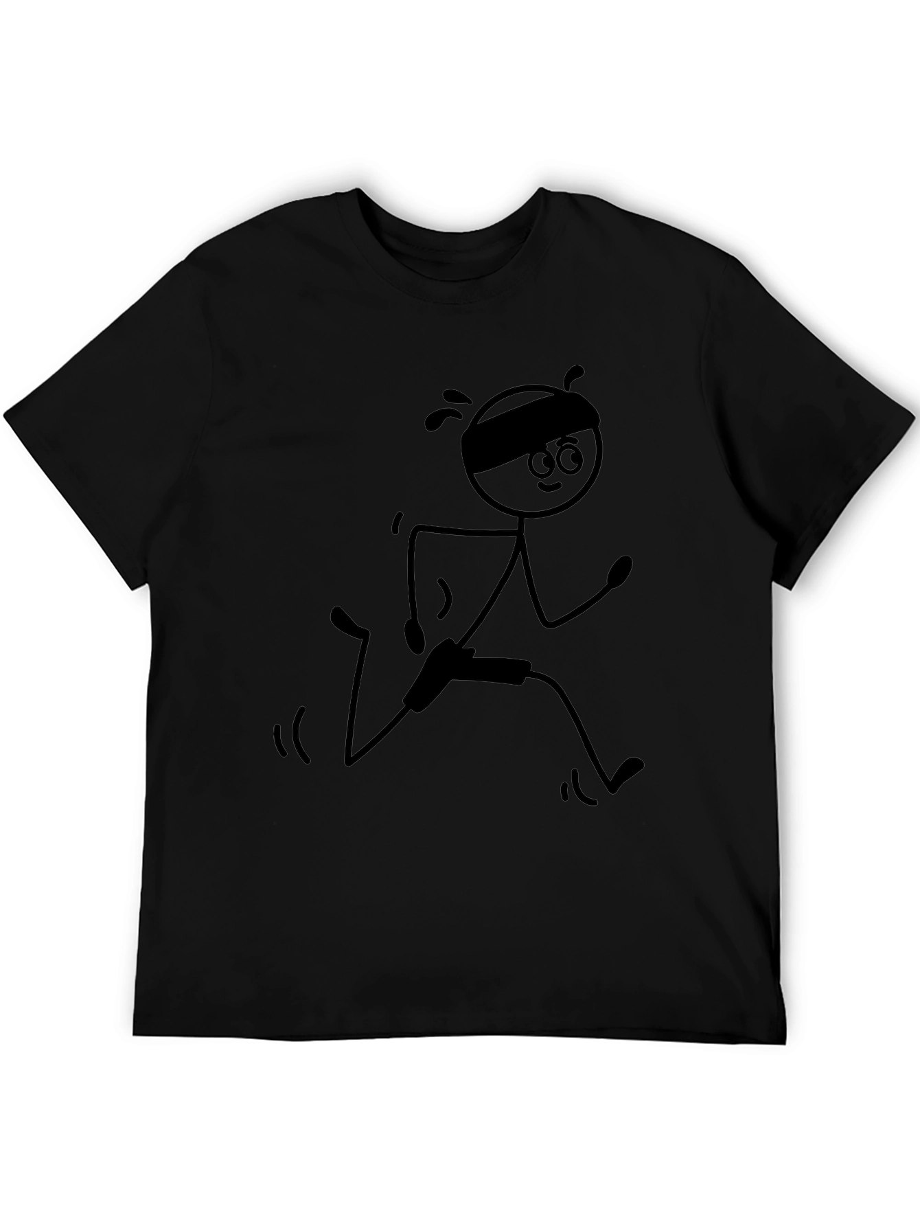 Funny Stick Figure Running T-Shirt
