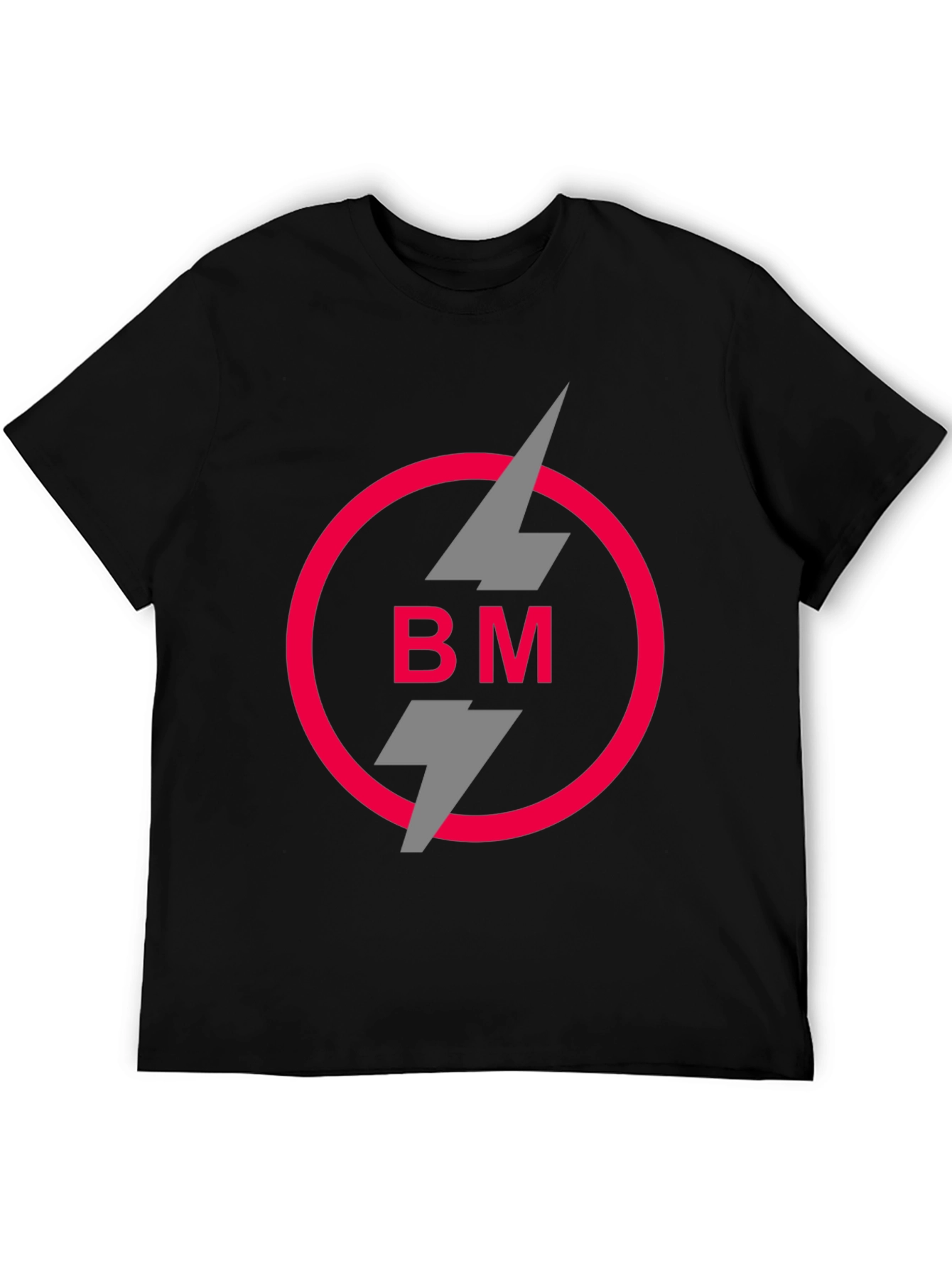 Bold BM Logo Graphic Tee - Stylish Black T-Shirt