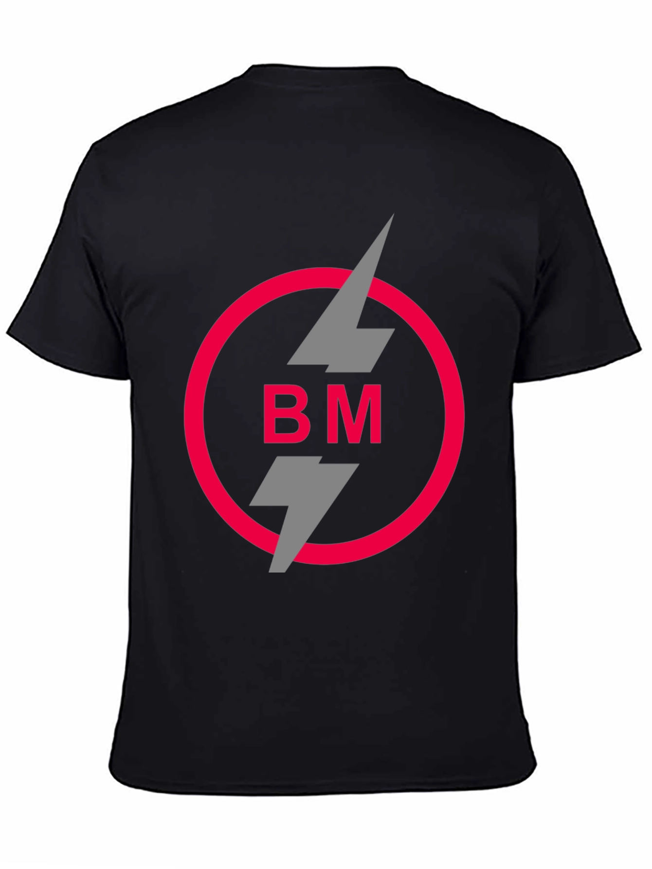 Bold BM Logo Graphic Tee - Stylish Black T-Shirt