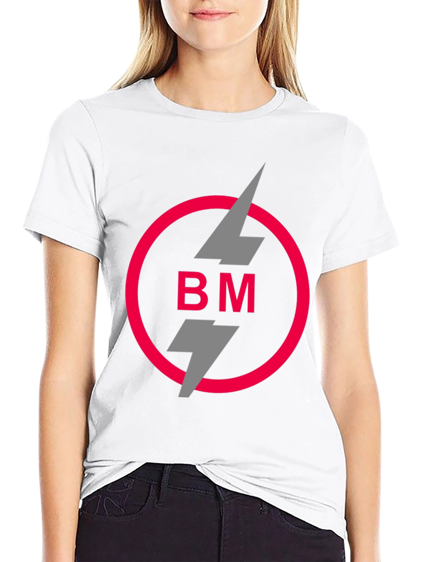 Bold BM Logo Graphic Tee - Stylish Black T-Shirt