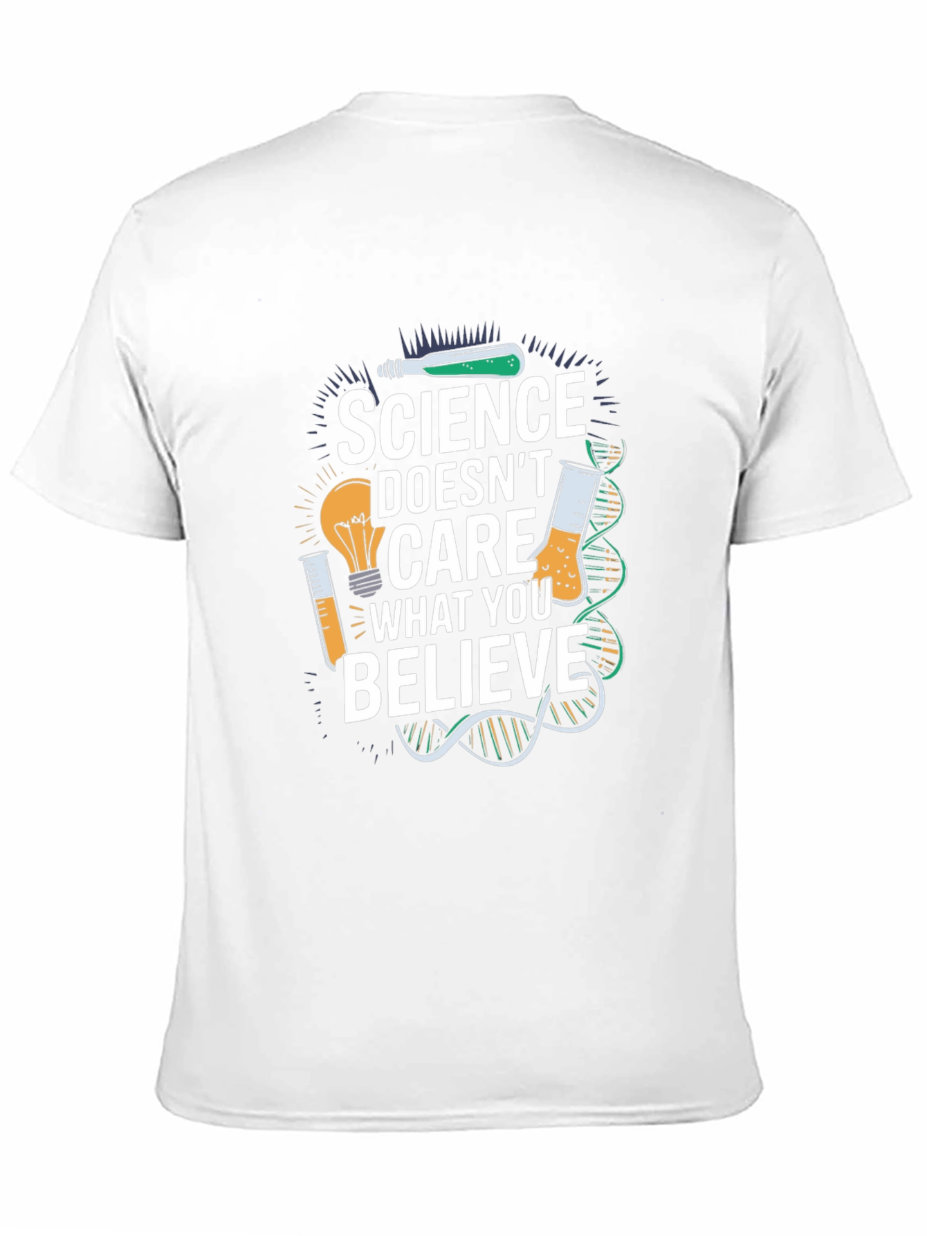 Science Doesnt Care T-Shirt - Black Crew Neck