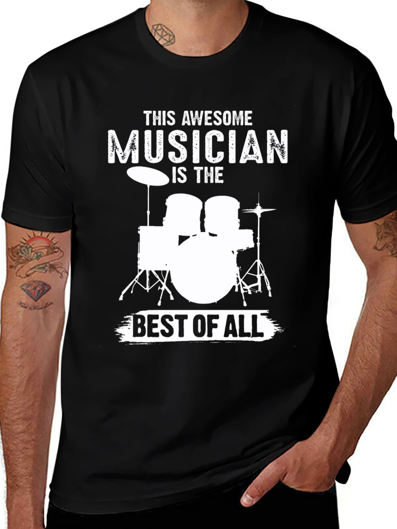 Awesome Musician Drum Set T-Shirt