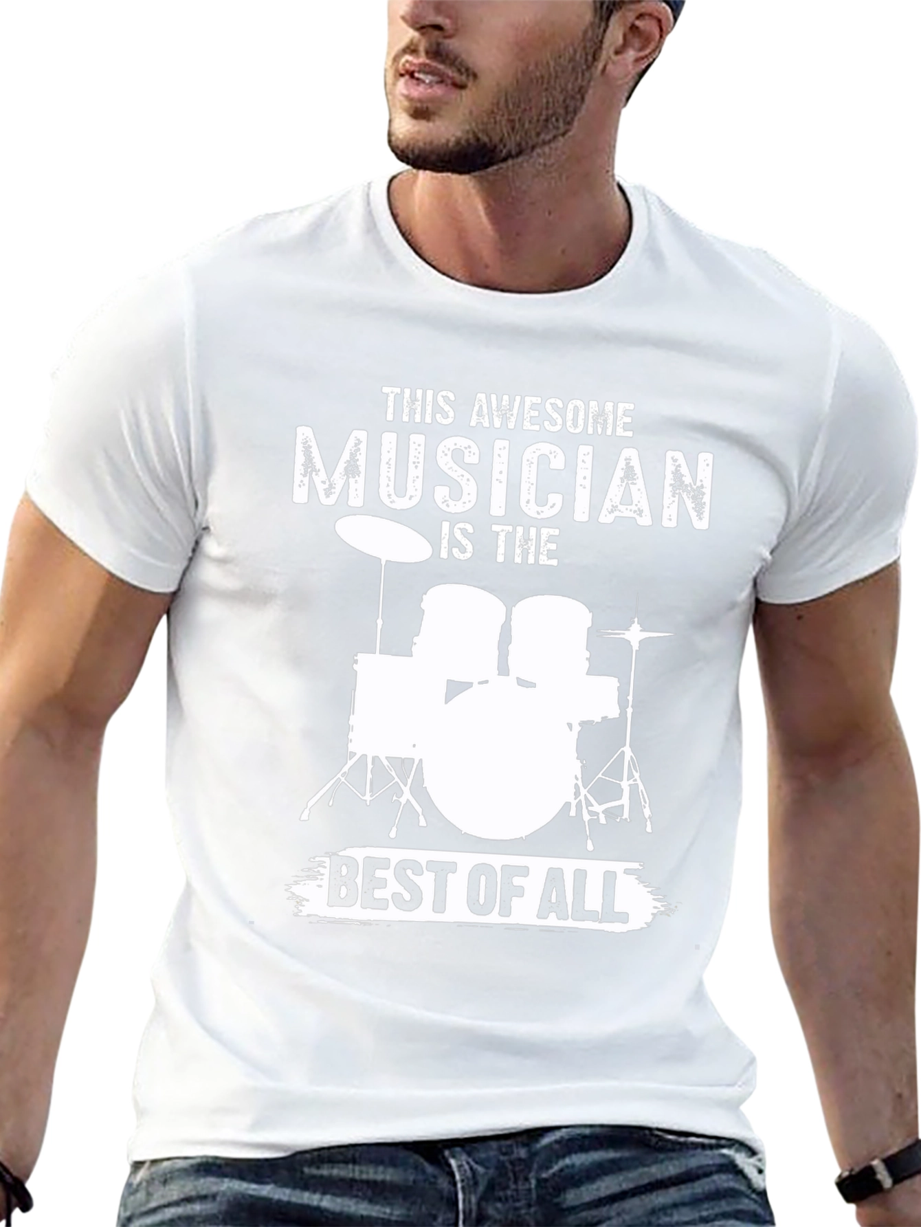 Awesome Musician Drum Set T-Shirt