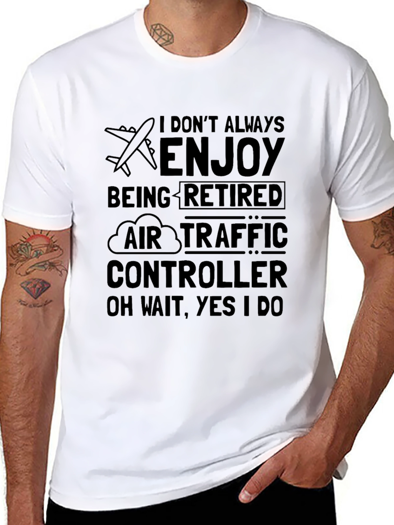 Retired Air Traffic Controller Graphic T-Shirt