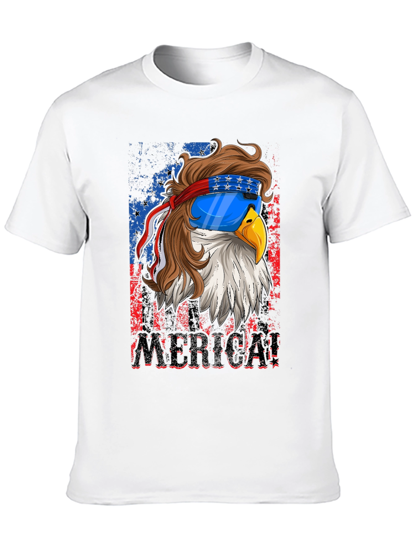 Patriotic Eagle Graphic T-Shirt