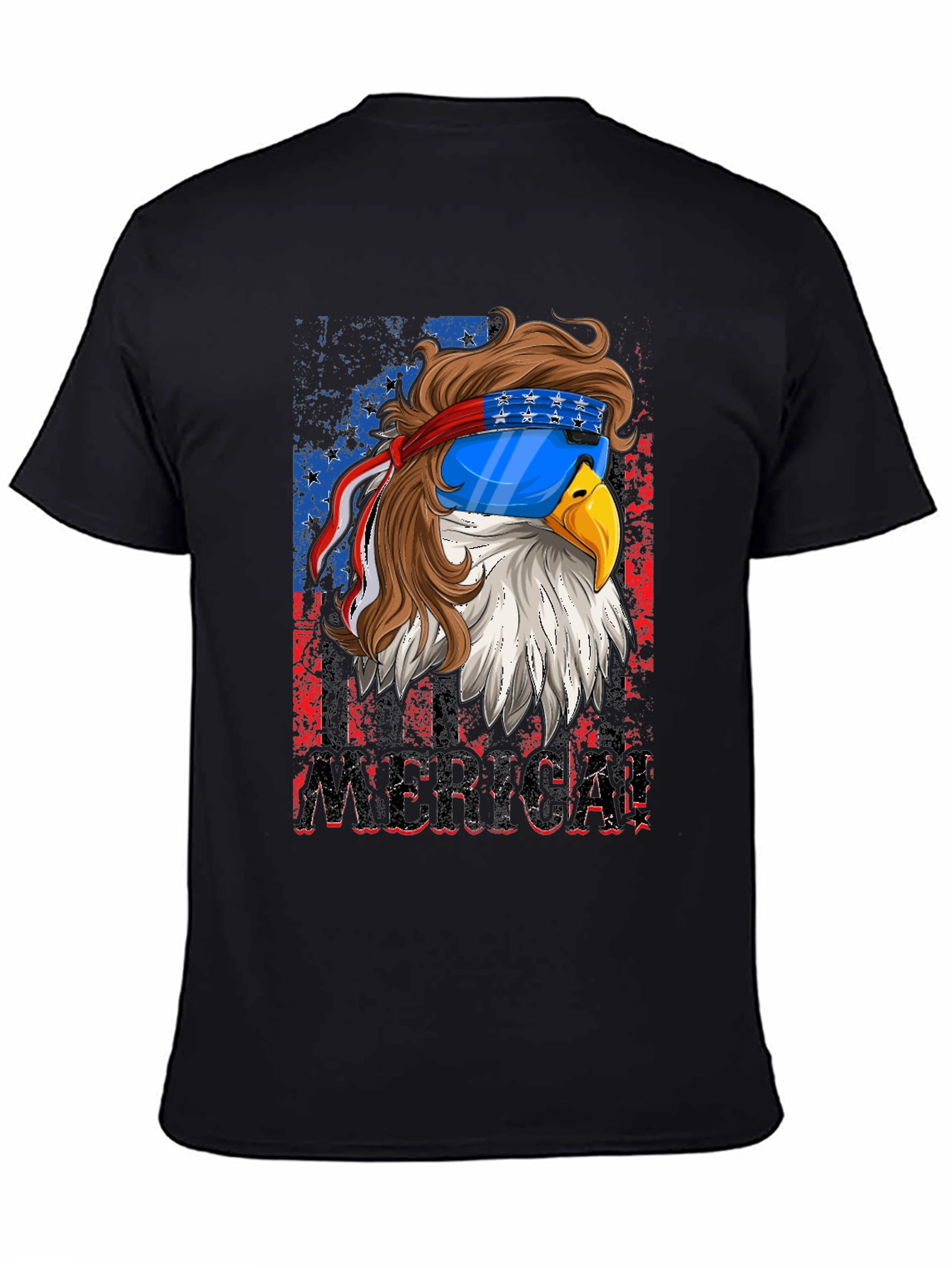 Patriotic Eagle Graphic T-Shirt