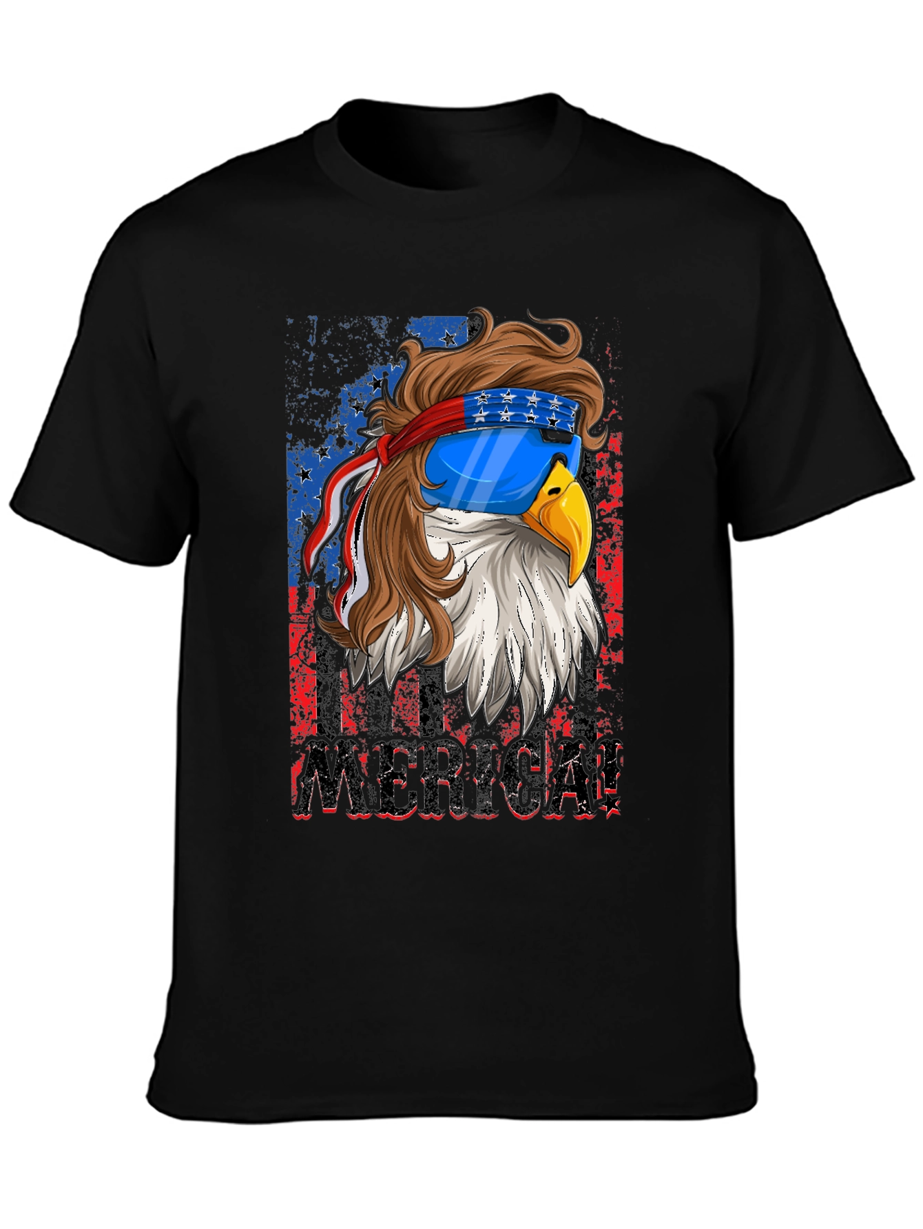 Patriotic Eagle Graphic T-Shirt