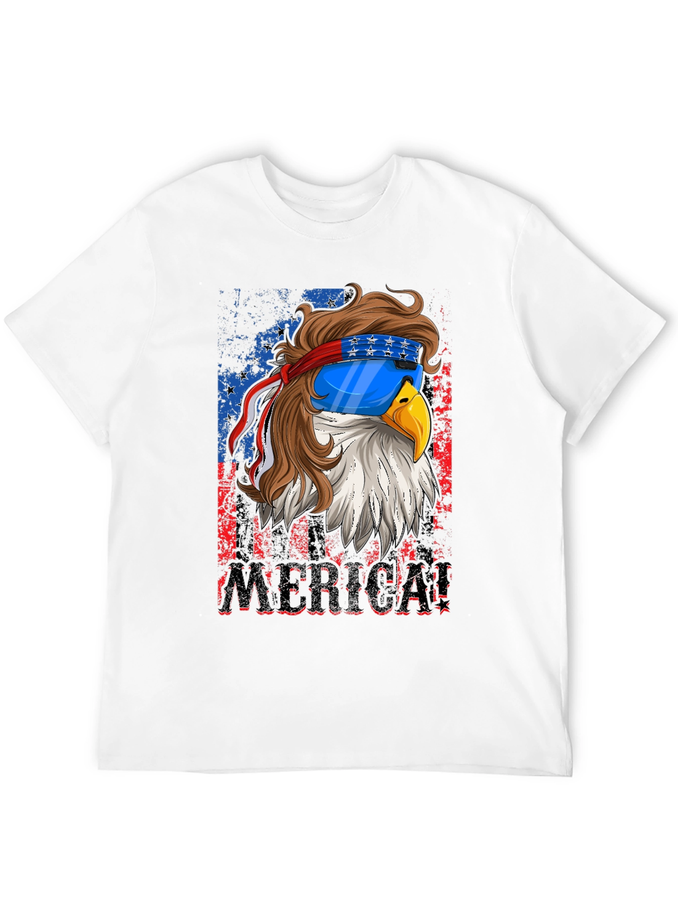 Patriotic Eagle Graphic T-Shirt