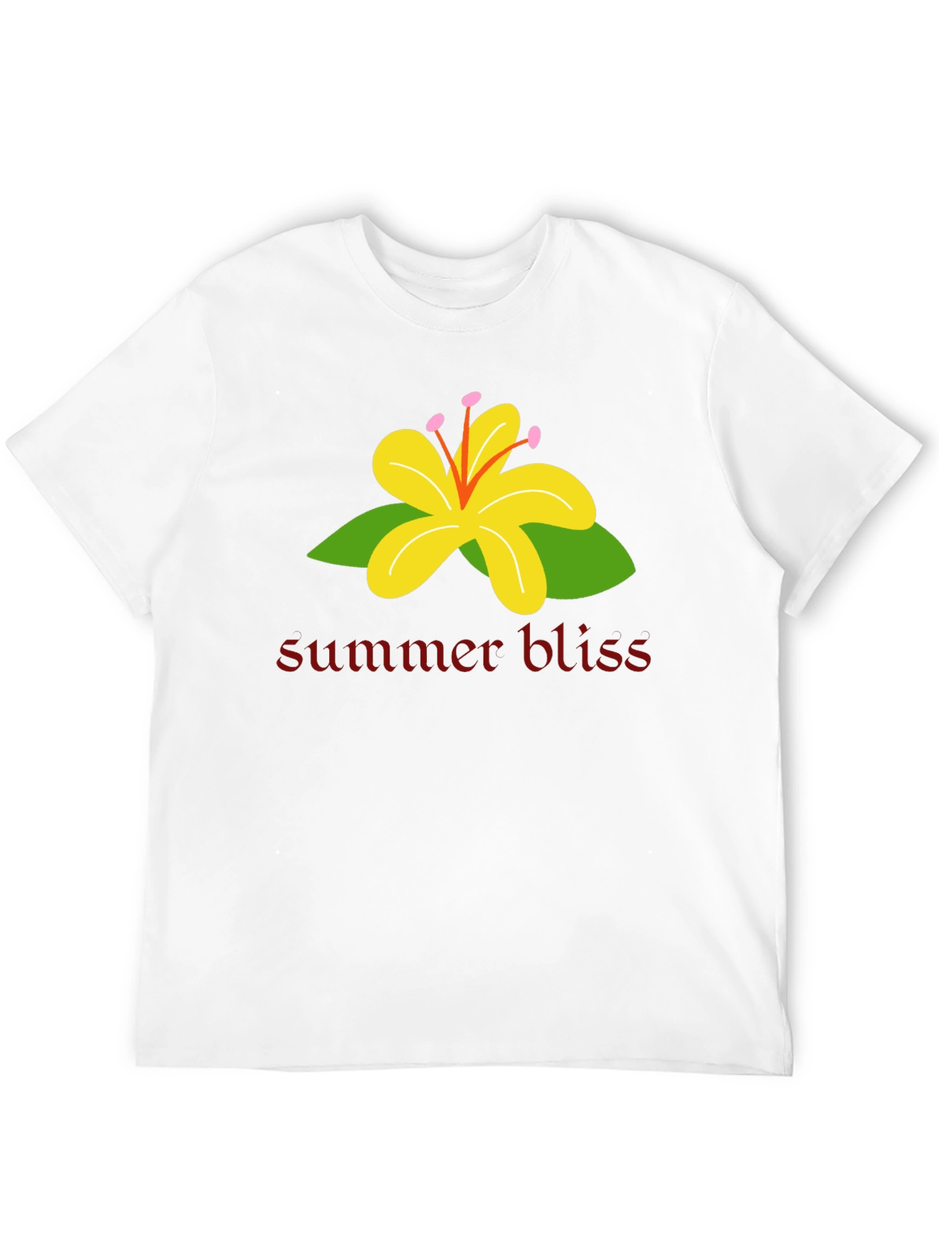 Summer Bliss Graphic T-Shirt - Black Casual Tee