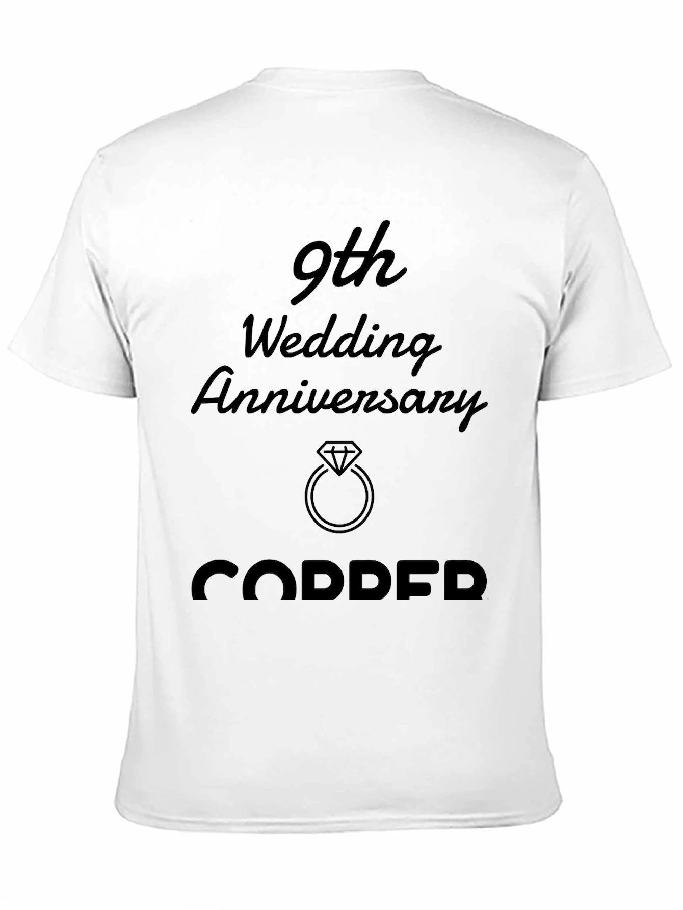 9th Wedding Anniversary Copper T-Shirt