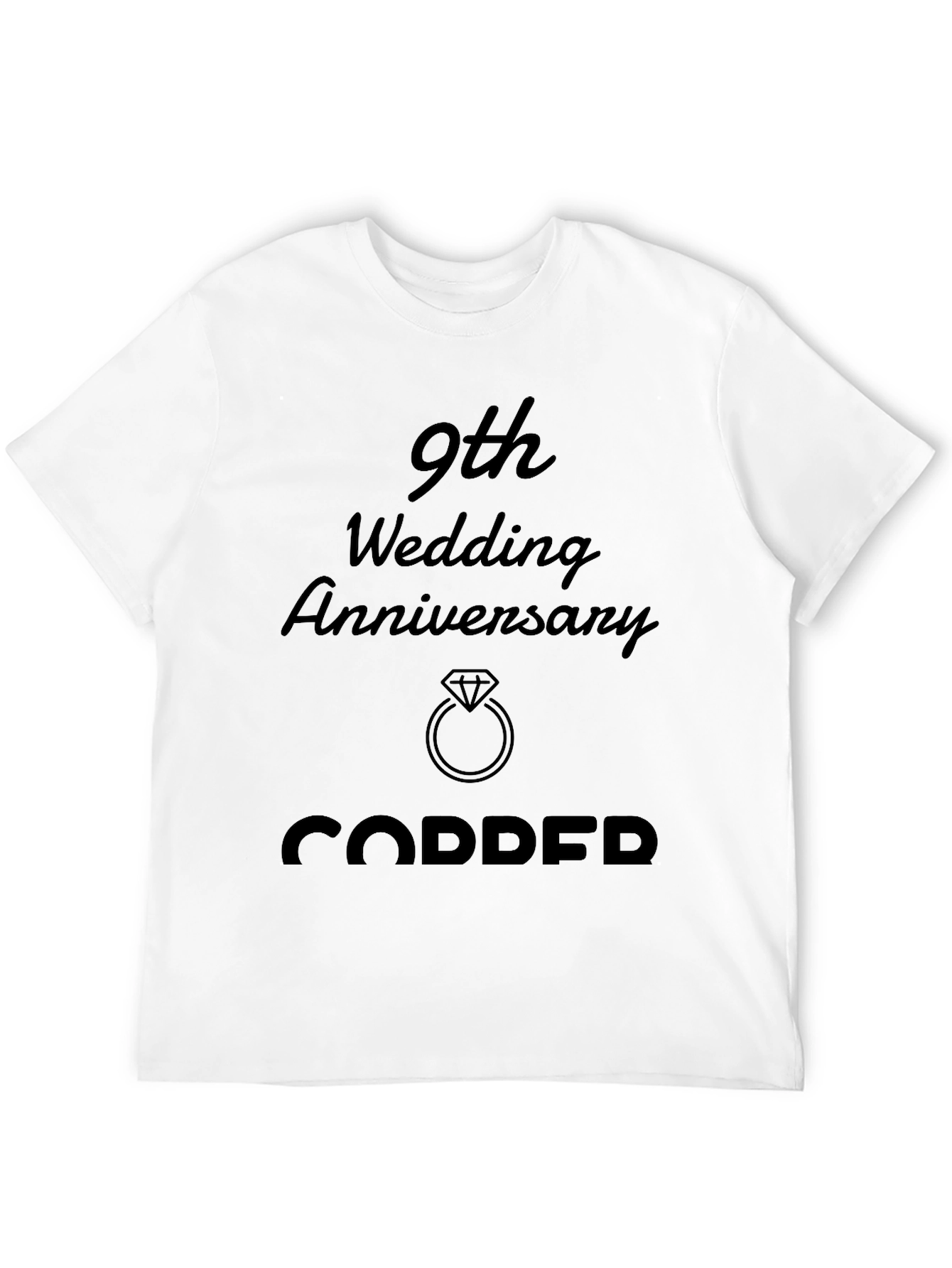 9th Wedding Anniversary Copper T-Shirt