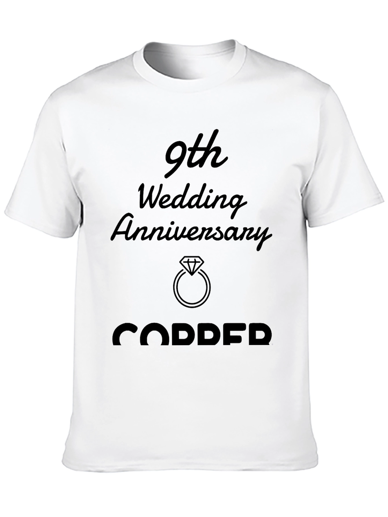 9th Wedding Anniversary Copper T-Shirt