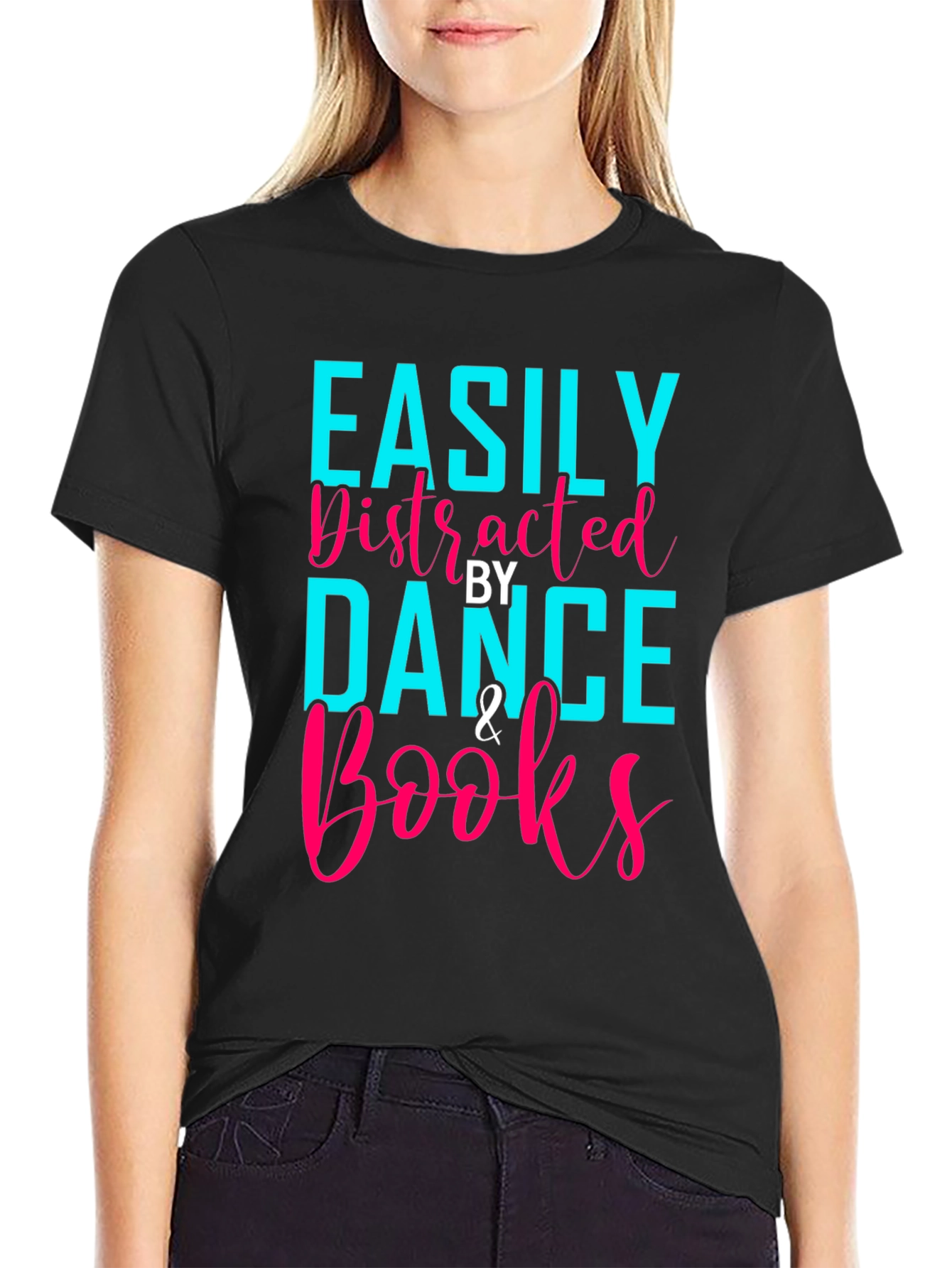 Easily Distracted By Dance & Books T-Shirt