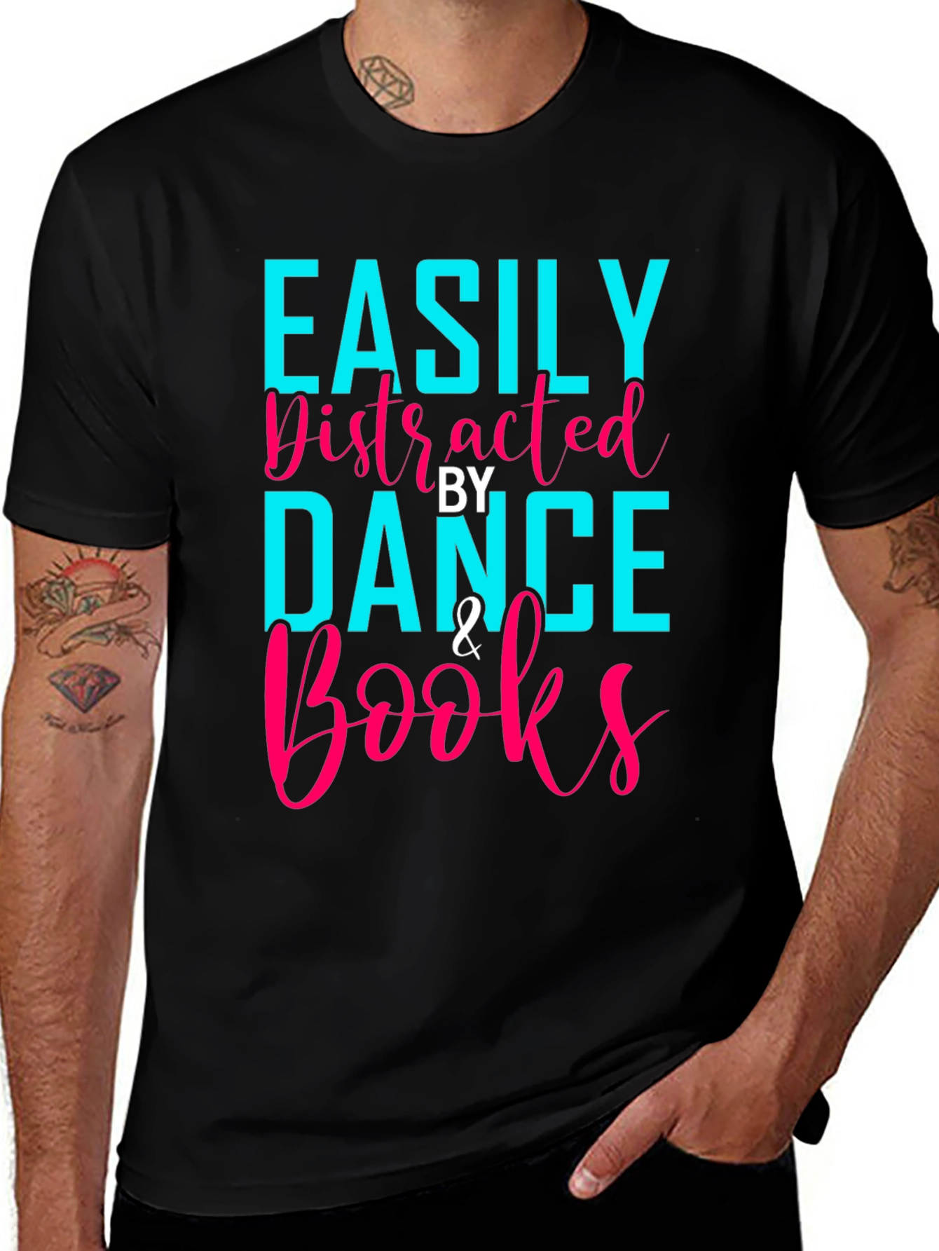 Easily Distracted By Dance & Books T-Shirt