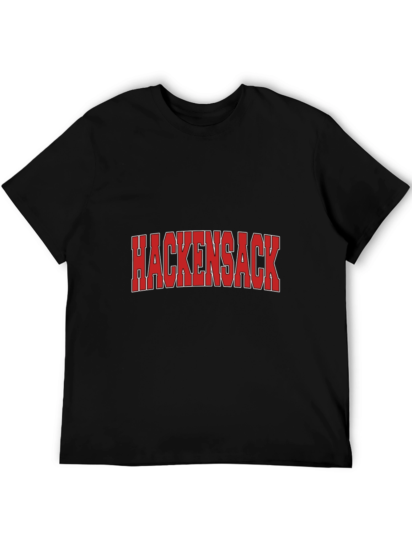 Hackensack Black Cotton Graphic T-Shirt