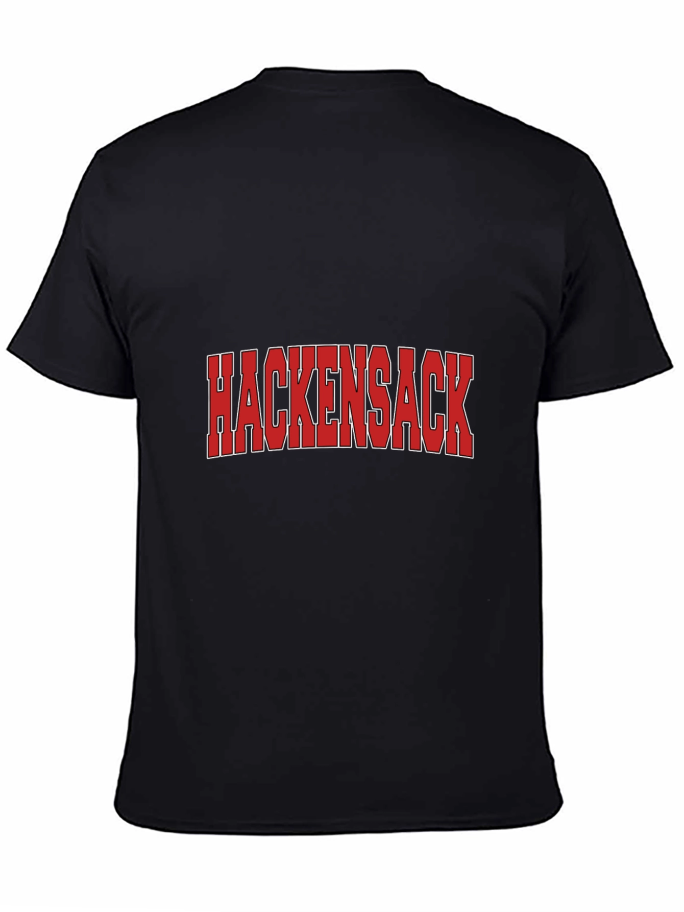 Hackensack Black Cotton Graphic T-Shirt