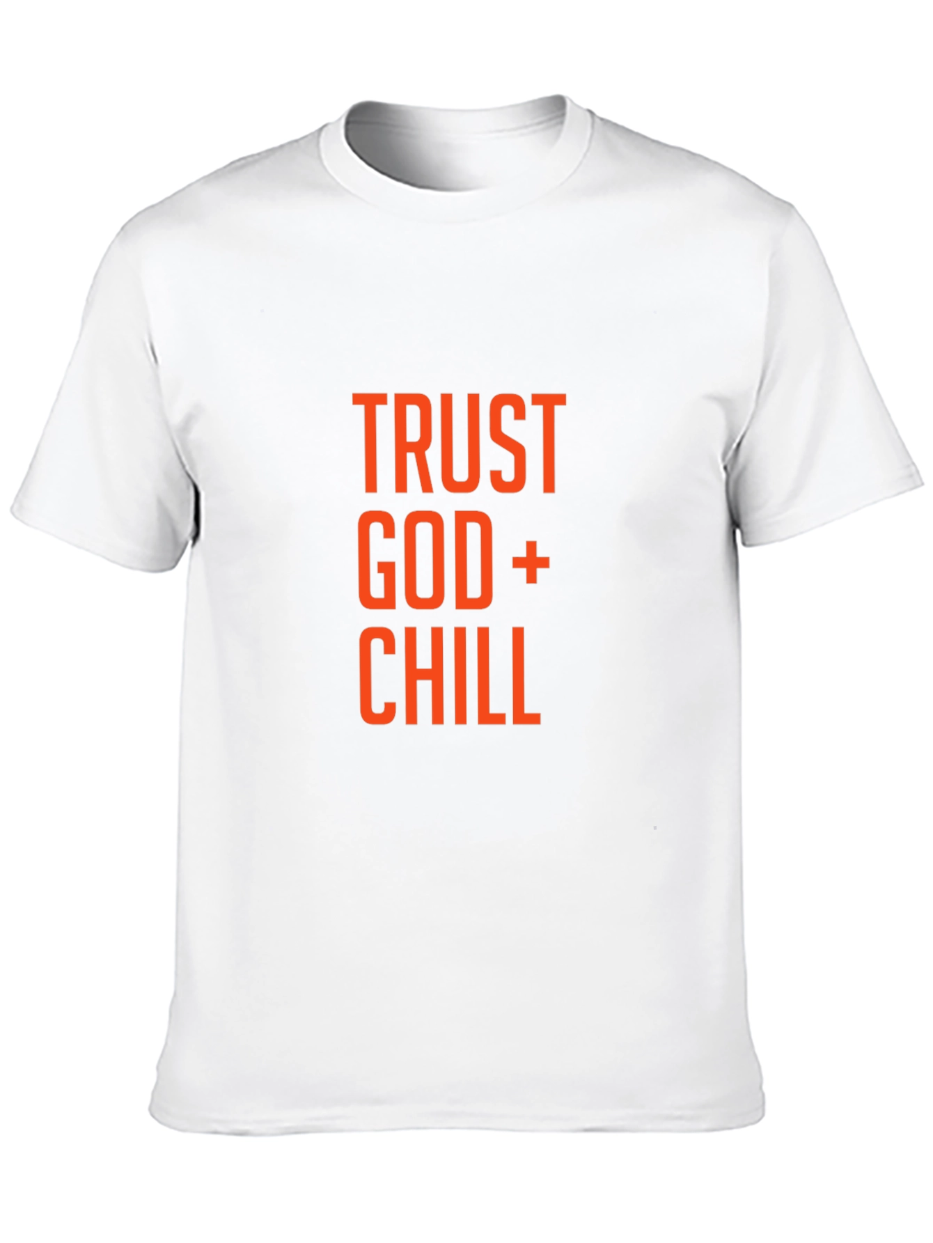 Trust God + Chill Graphic T-Shirt - Black