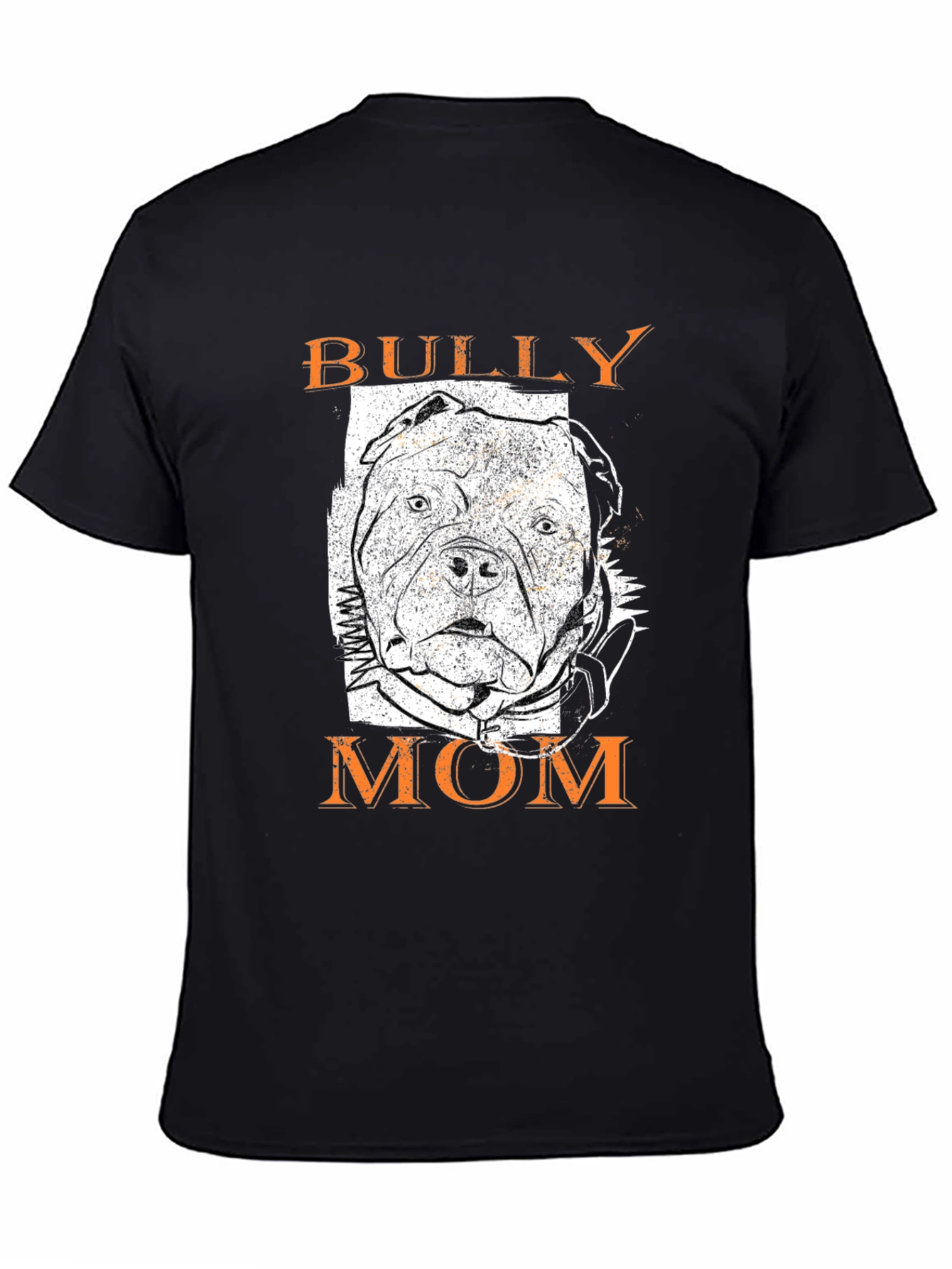Bully Mom Graphic T-Shirt - Black Dog Lover Tee