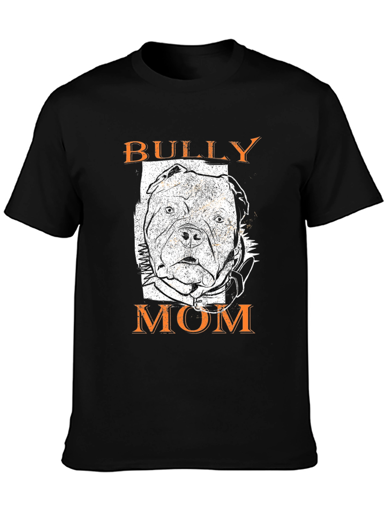 Bully Mom Graphic T-Shirt - Black Dog Lover Tee