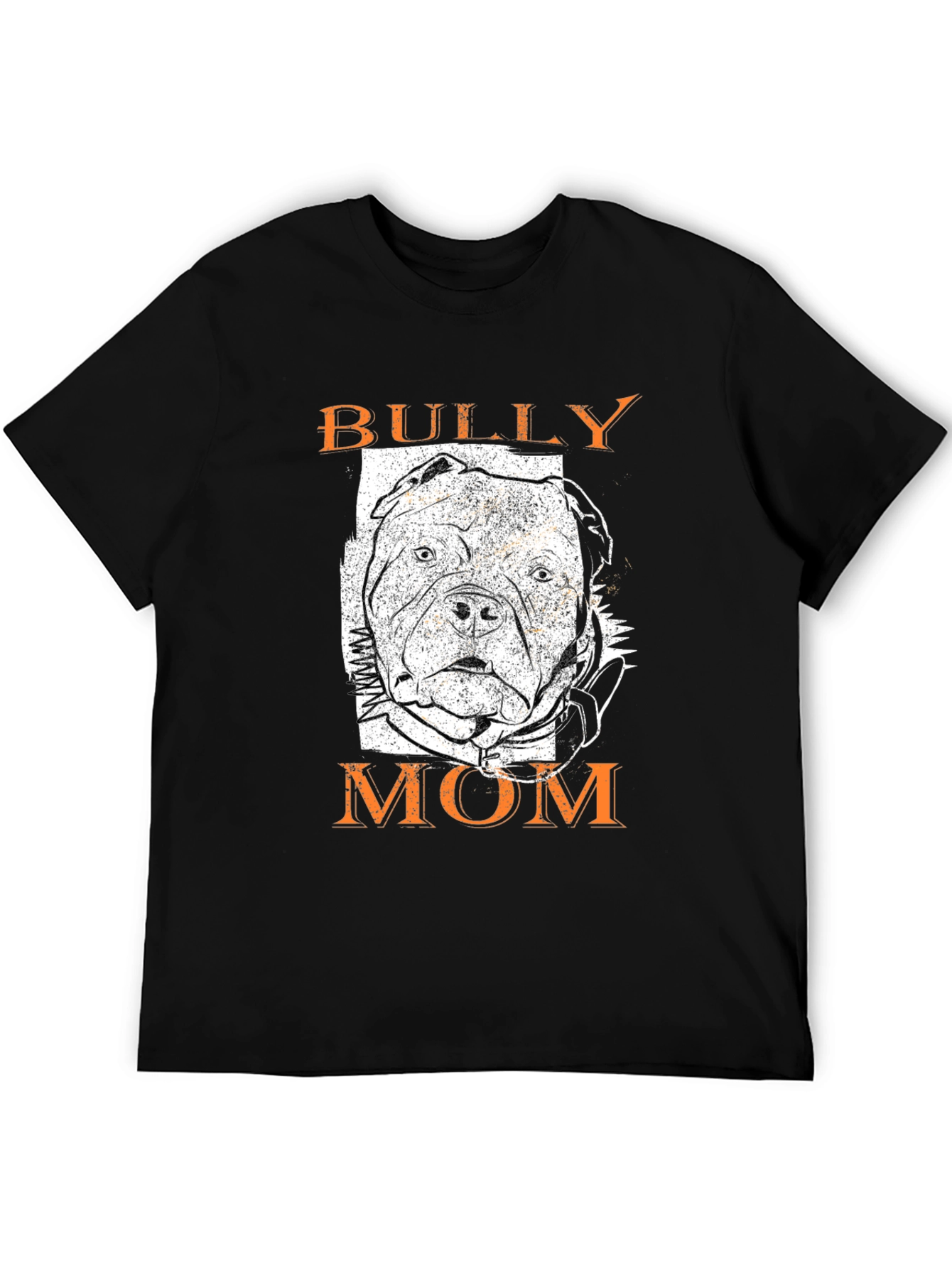 Bully Mom Graphic T-Shirt - Black Dog Lover Tee