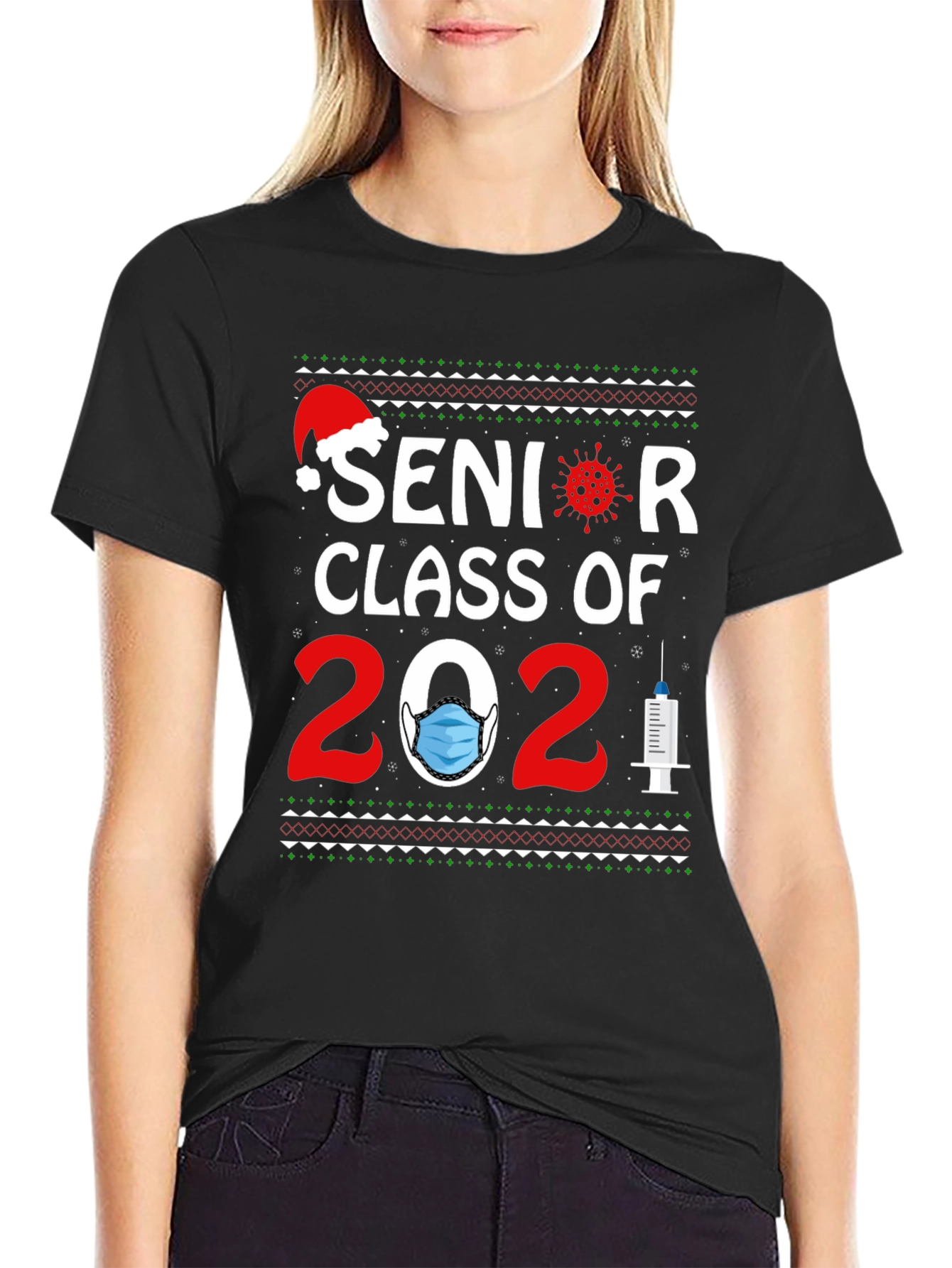 Senior Class of 2021 Ugly Christmas Sweater T-Shirt