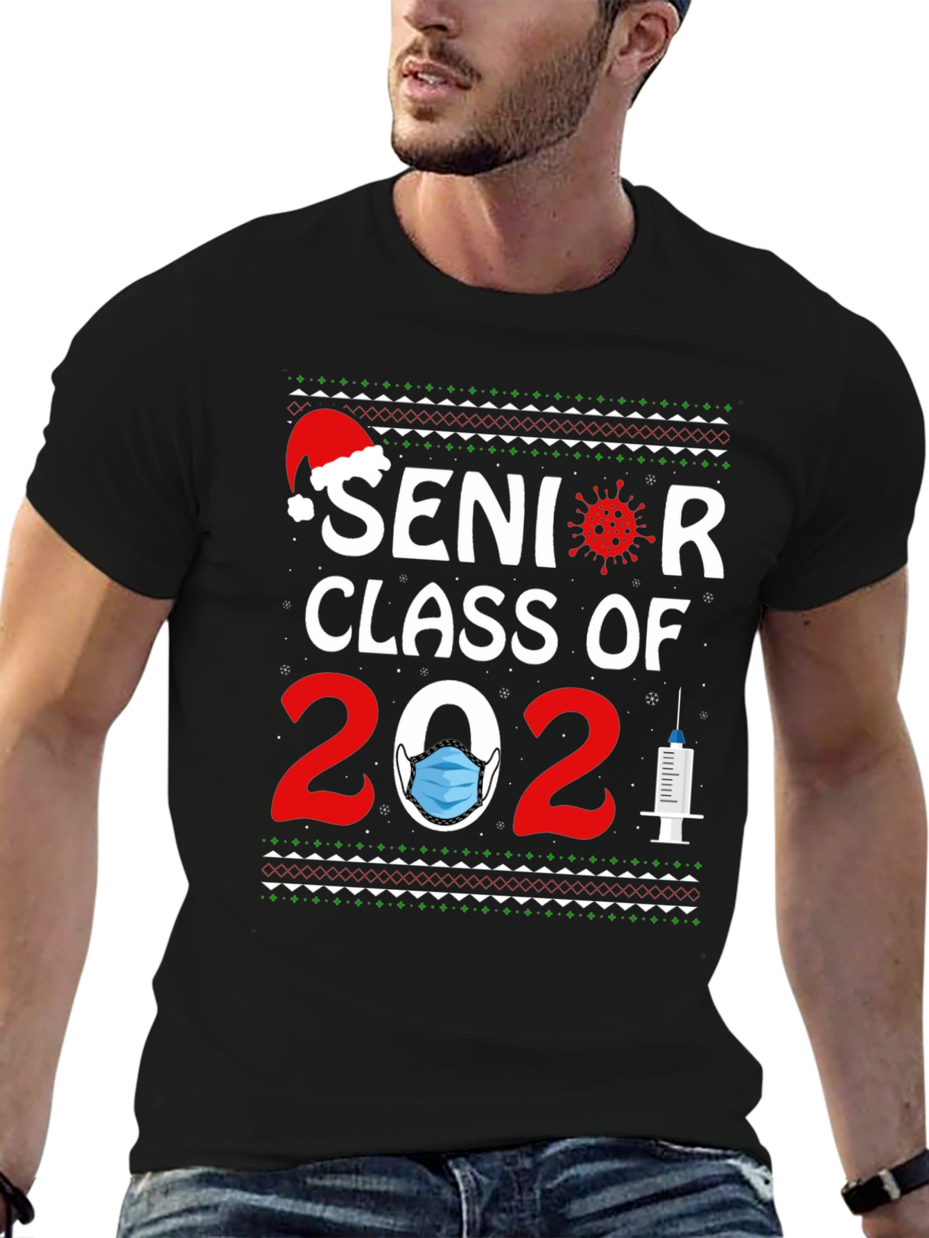 Senior Class of 2021 Ugly Christmas Sweater T-Shirt