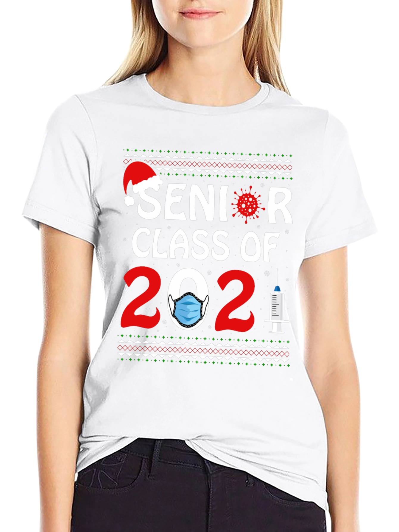 Senior Class of 2021 Ugly Christmas Sweater T-Shirt