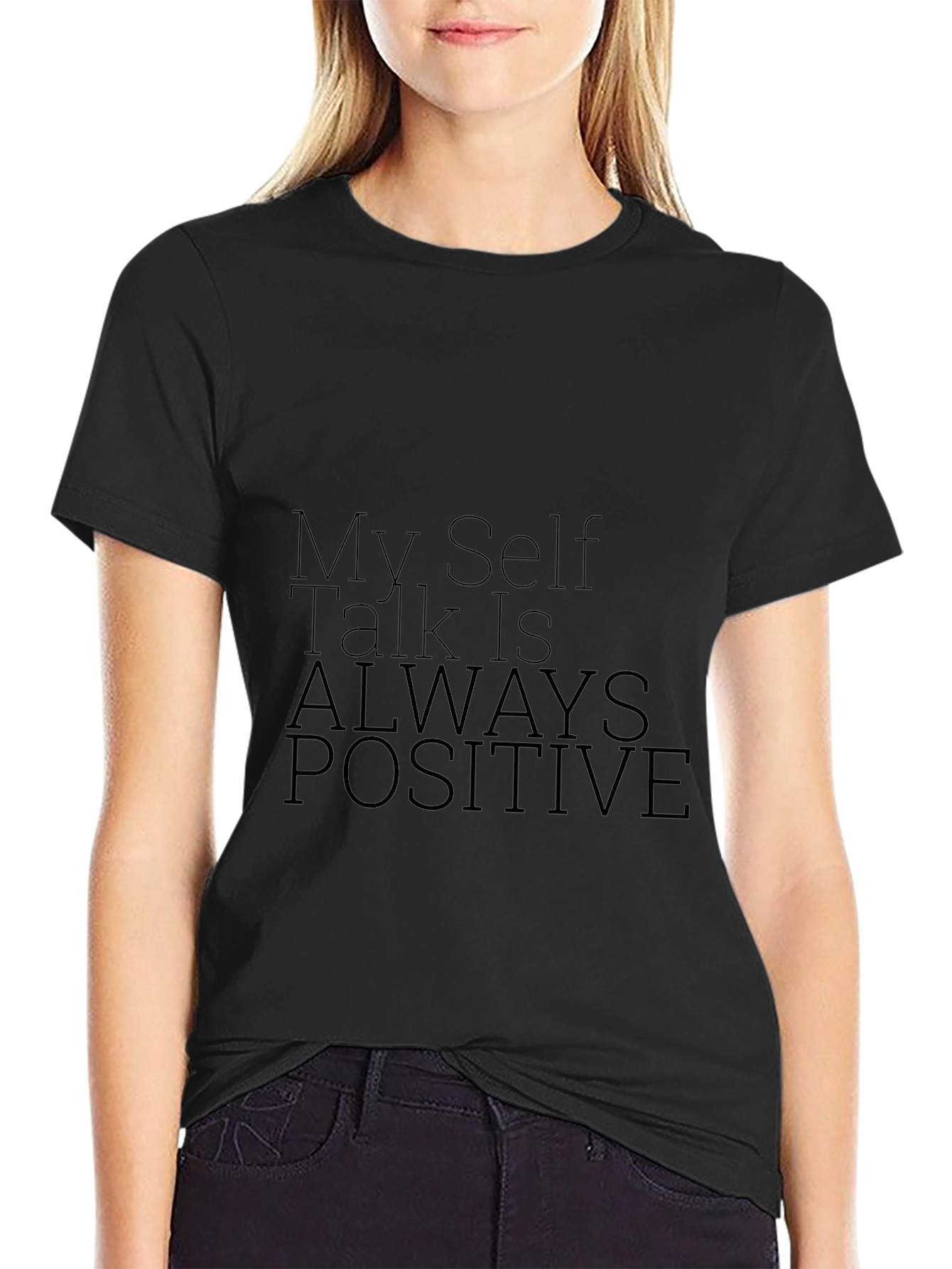 Positive Self-Talk Black T-Shirt