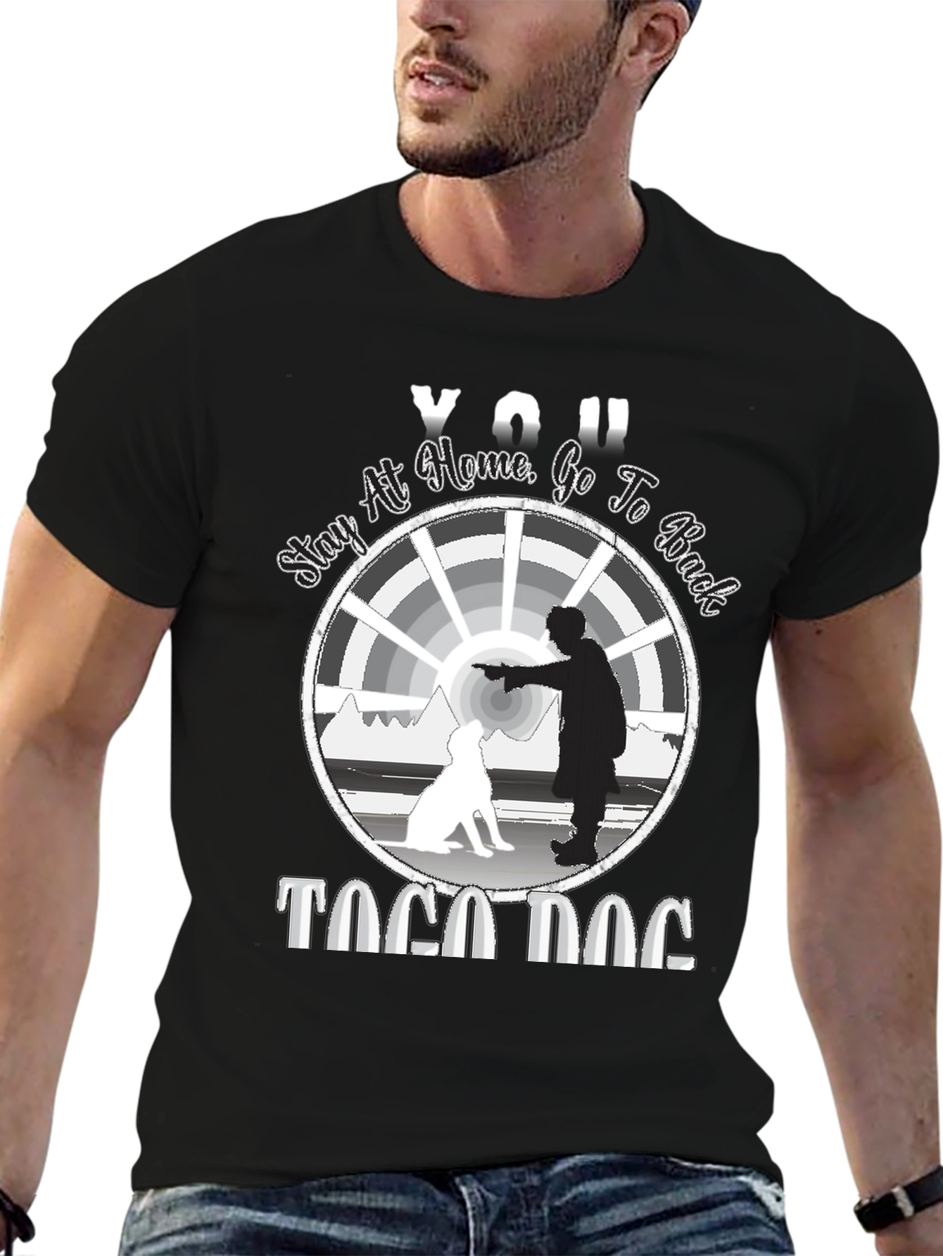 Stay at Home T-Shirt - Togo Dog Graphic Tee